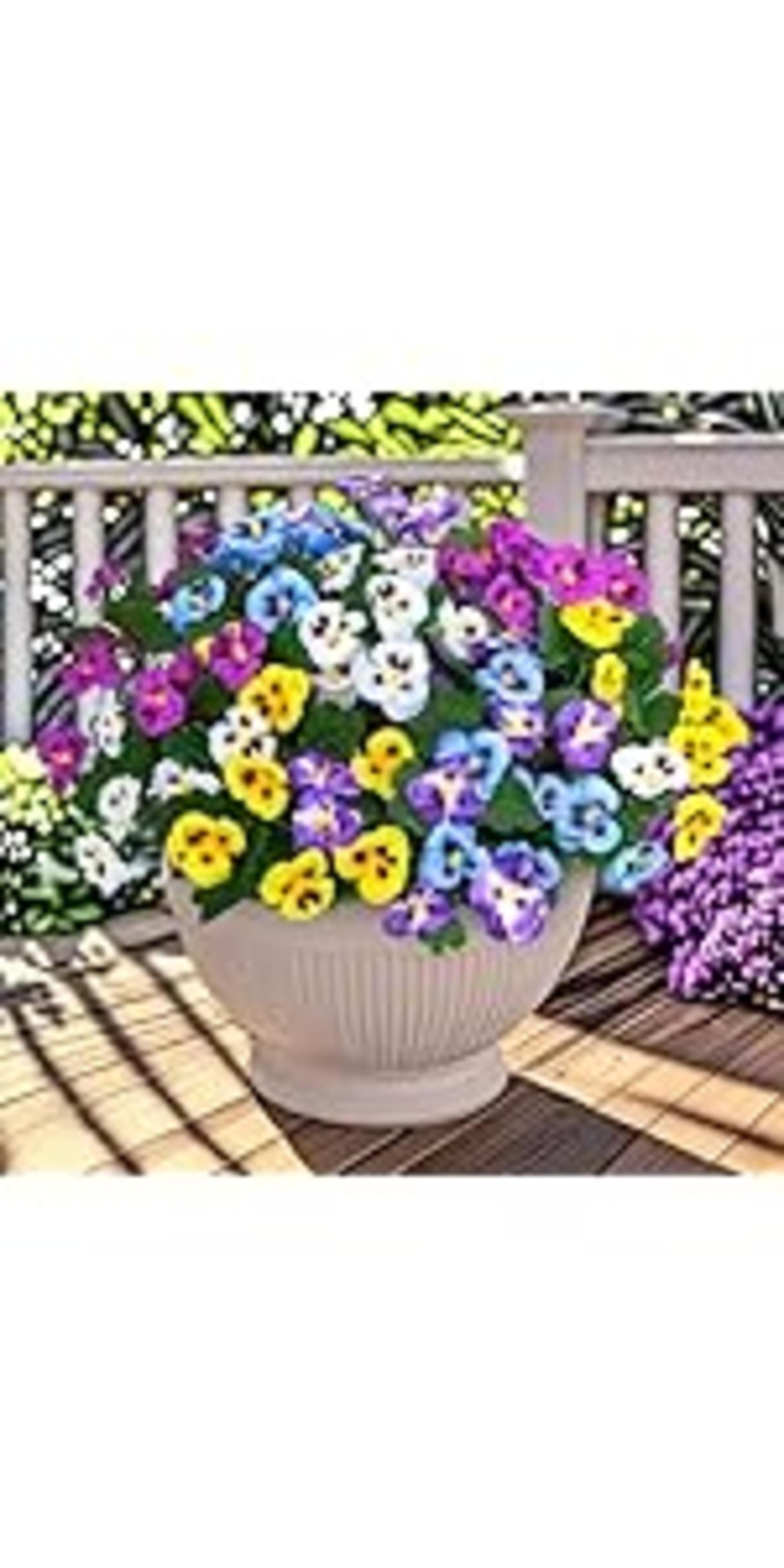 12 Bundles UV Resistant Artificial Flowers and Faux Boston Ferns for Outdoor Garden Decor detail 12