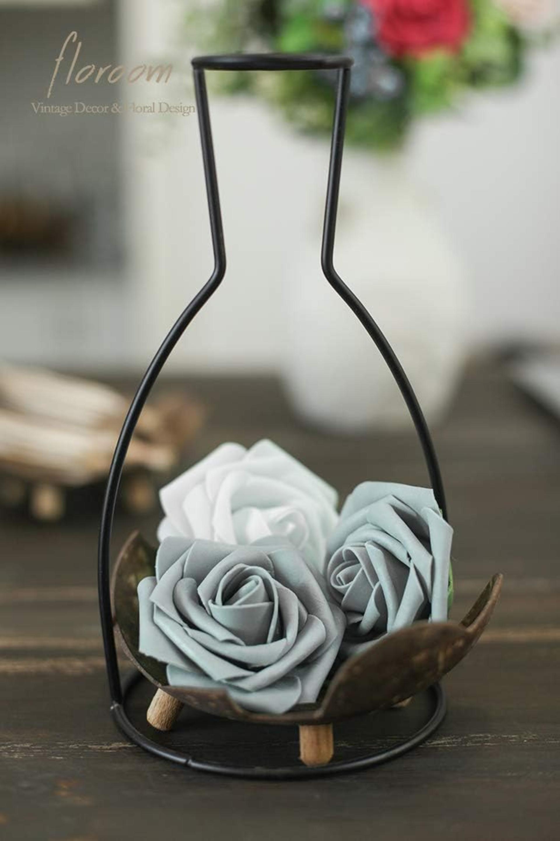 50pcs Real Looking Artificial Foam Roses with Stems for DIY Wedding Bouquets and Decor - 3