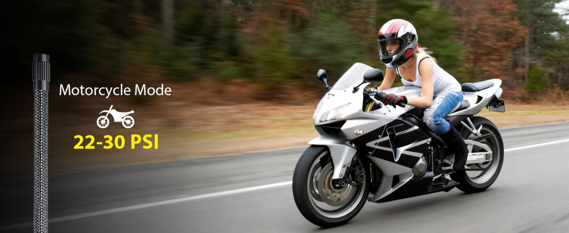 Portable Tire Inflator Air Compressor - 150PSI Cordless Pump with Digital Gauge & LED Light detail 5