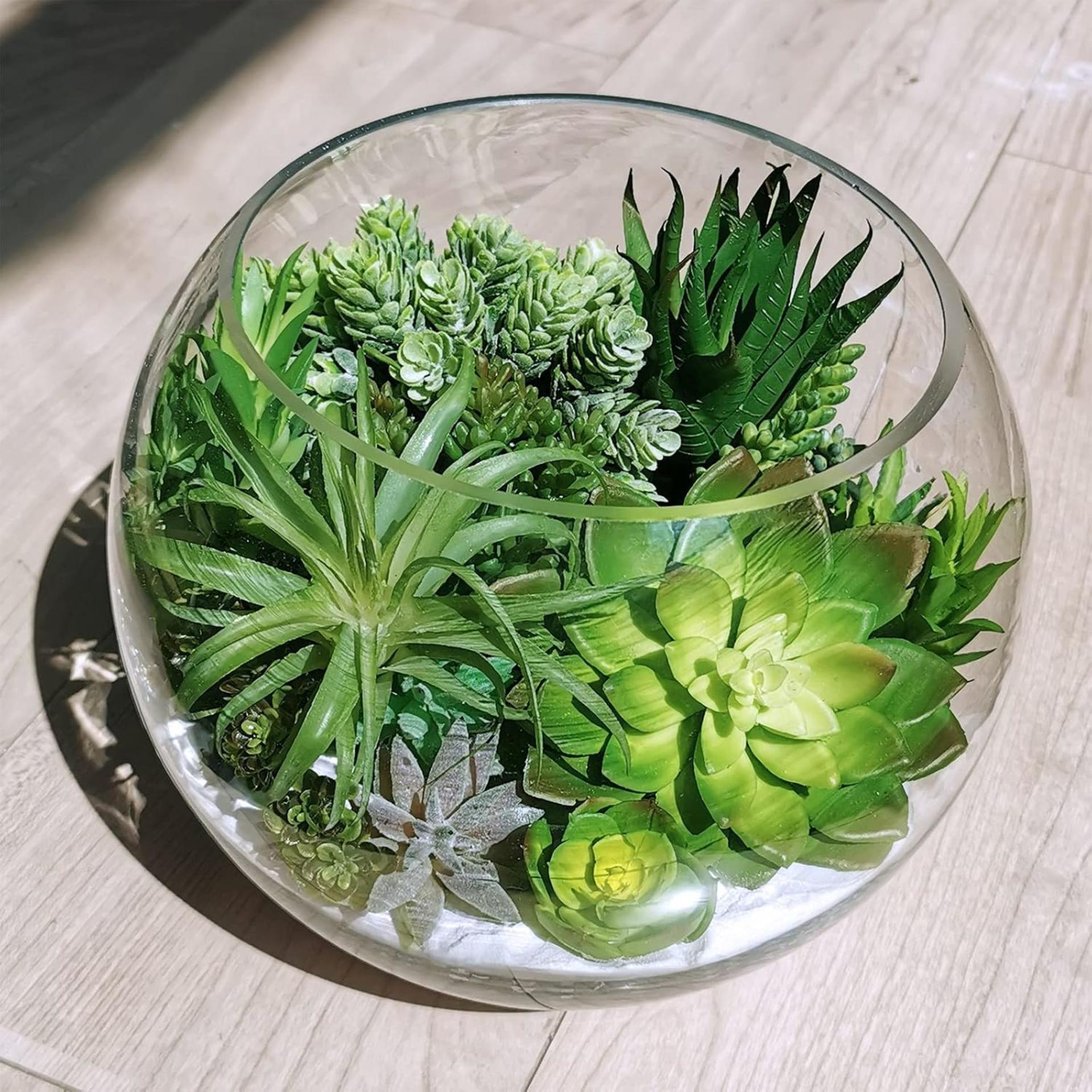 19 Pcs Assorted Artificial Succulents Unpotted Faux Small Green Hanging Plants for DIY Home Decor - 3