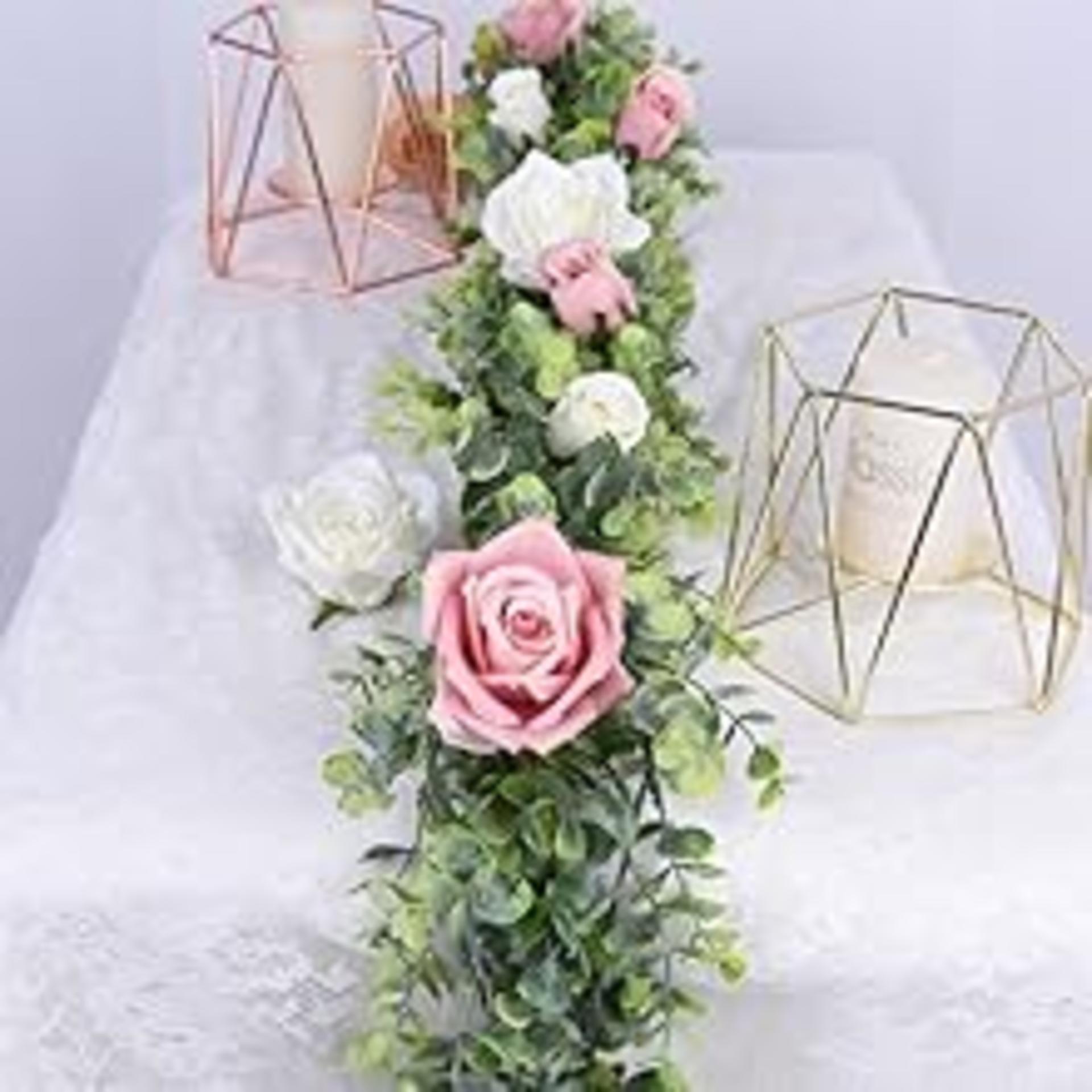 2 Pack Artificial Eucalyptus Garland 12ft Faux Greenery Vines for Wedding Arch Wall Decor detail 8