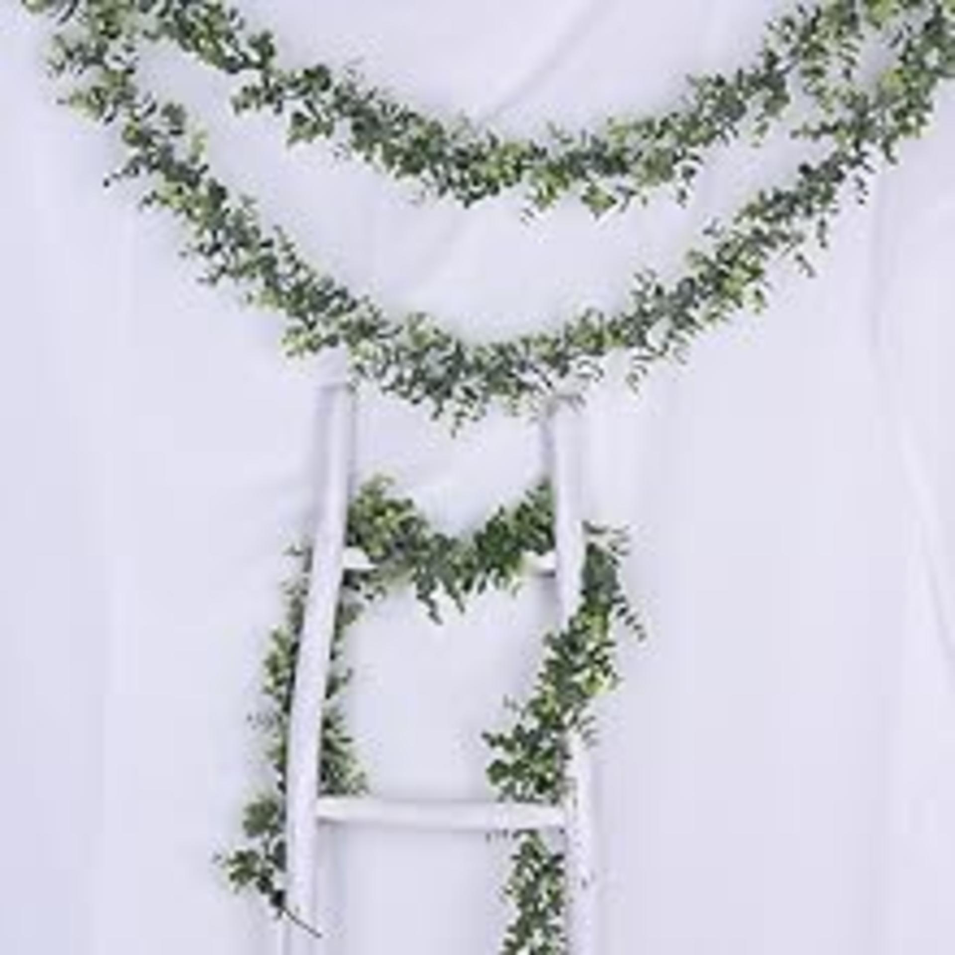2 Pack Artificial Eucalyptus Garland 12ft Faux Greenery Vines for Wedding Arch Wall Decor detail 9