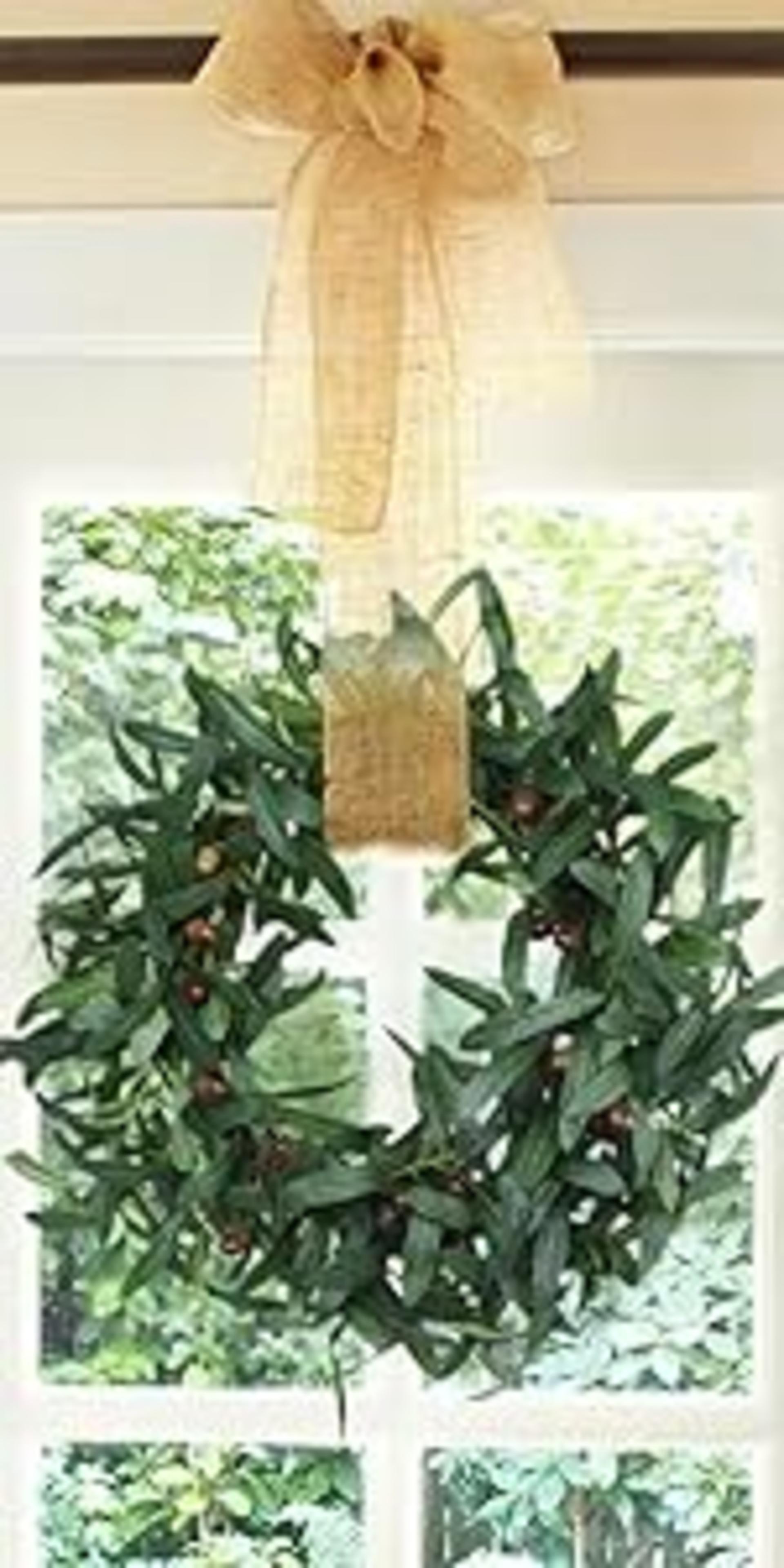 2 Pack Artificial Eucalyptus Garland 12ft Faux Greenery Vines for Wedding Arch Wall Decor detail 13