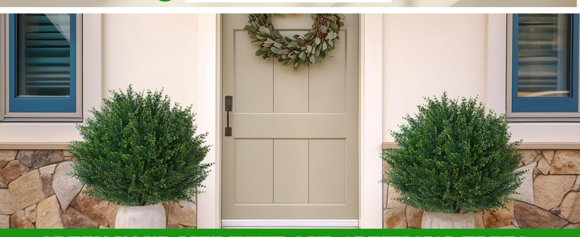 Set of 2 Artificial Cypress Topiary Trees with Ground Spikes, UV Resistant Fake Evergreen Bushes detail 10