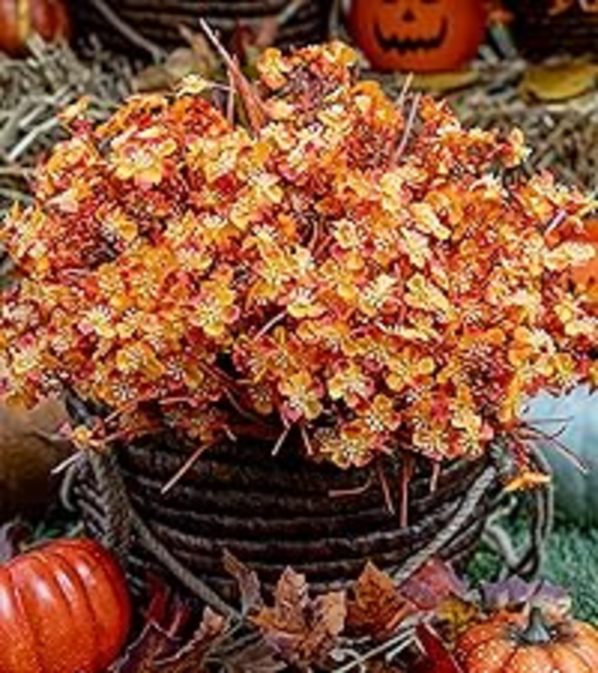 12 Bundles Artificial Fall Flowers Outdoor Fake Mums UV Resistant Faux Plastic Greenery for Garden detail 9