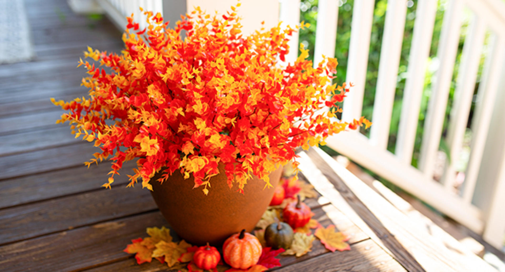 12 Bundles Artificial Fall Daisy Flowers with Eucalyptus Leaves, UV Resistant Faux Mums for Outdoor Indoor Decor detail 6