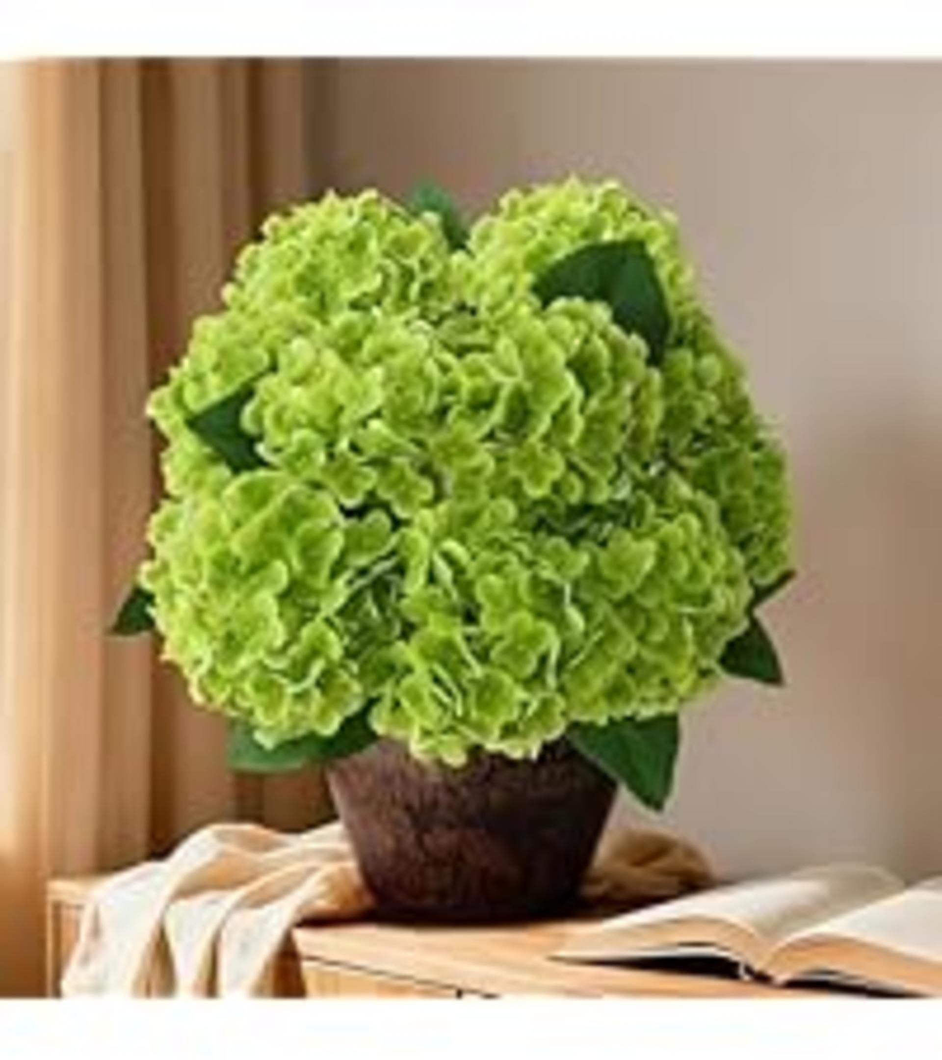 Real Touch Artificial Hydrangea Flowers, 21in Faux Silk Blooms with 5 Heads for Home Wedding Decor detail 10