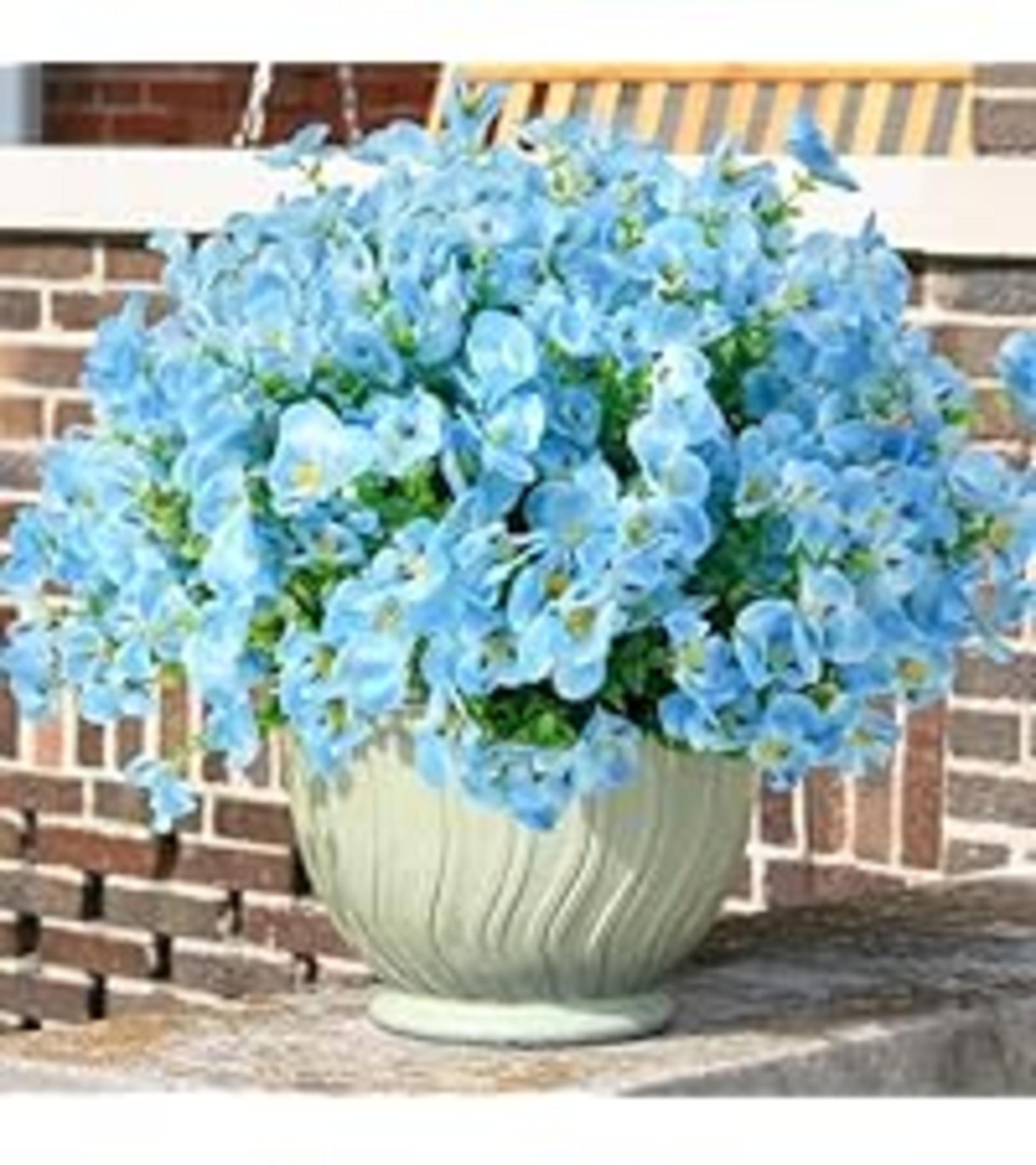 16 Bundles UV Resistant Artificial Pansy Flowers for Outdoor Window Box and Patio Decor detail 12