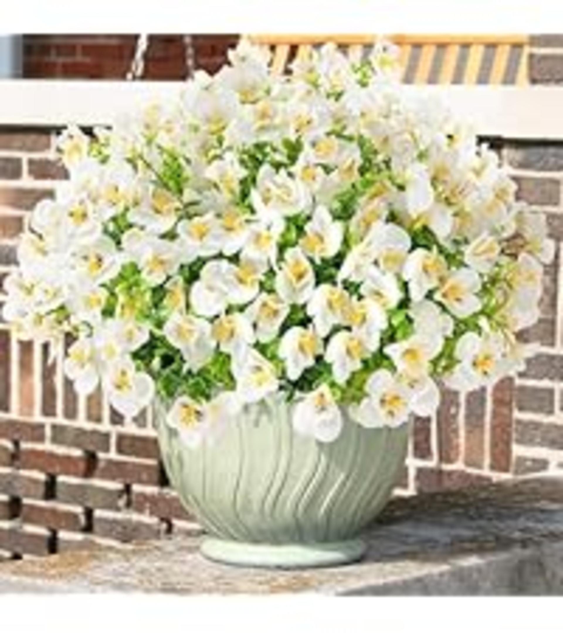 16 Bundles UV Resistant Artificial Pansy Flowers for Outdoor Window Box and Patio Decor detail 13