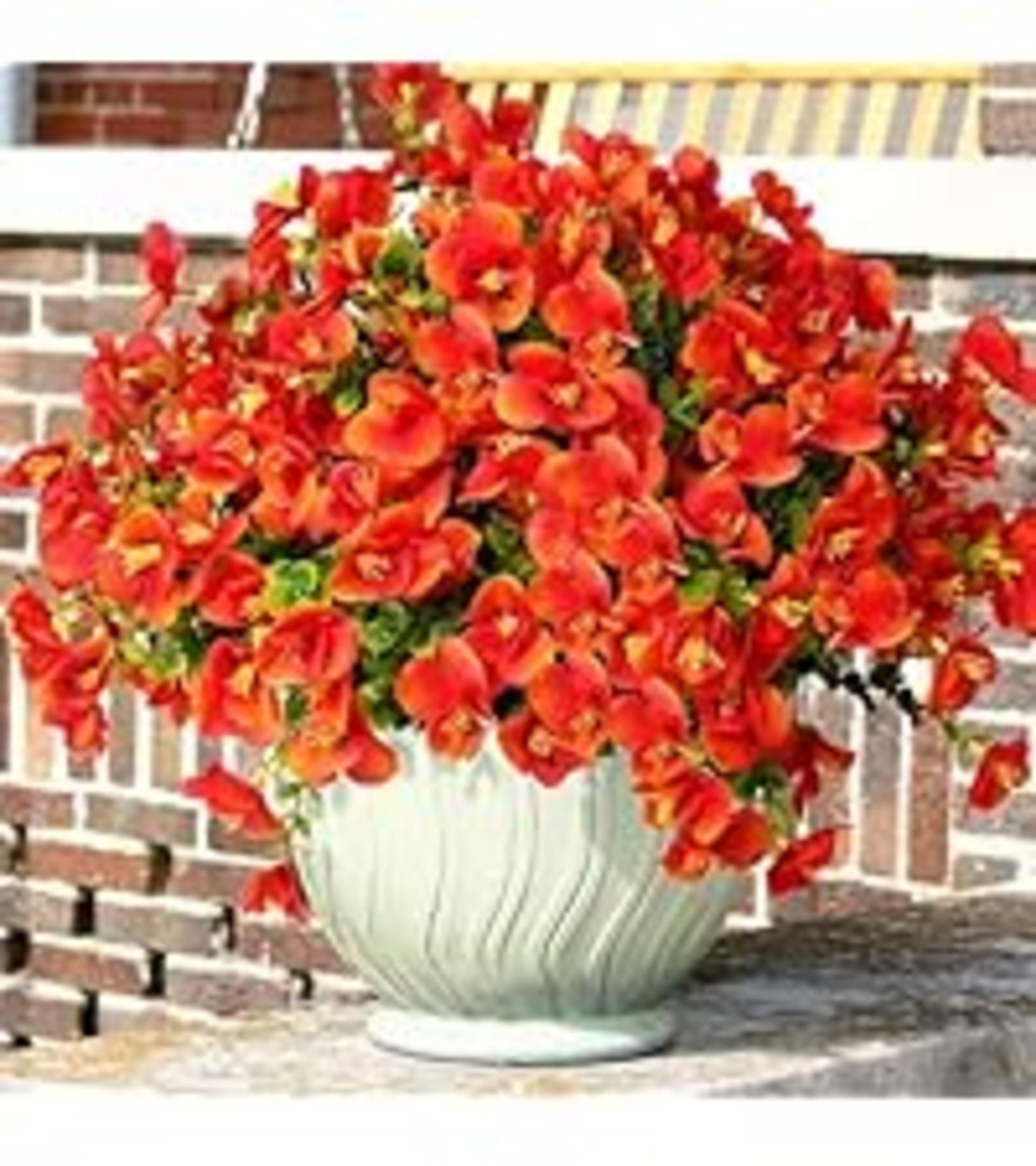 16 Bundles UV Resistant Artificial Pansies, Realistic Faux Flowers for Outdoor Window Box Decor detail 9