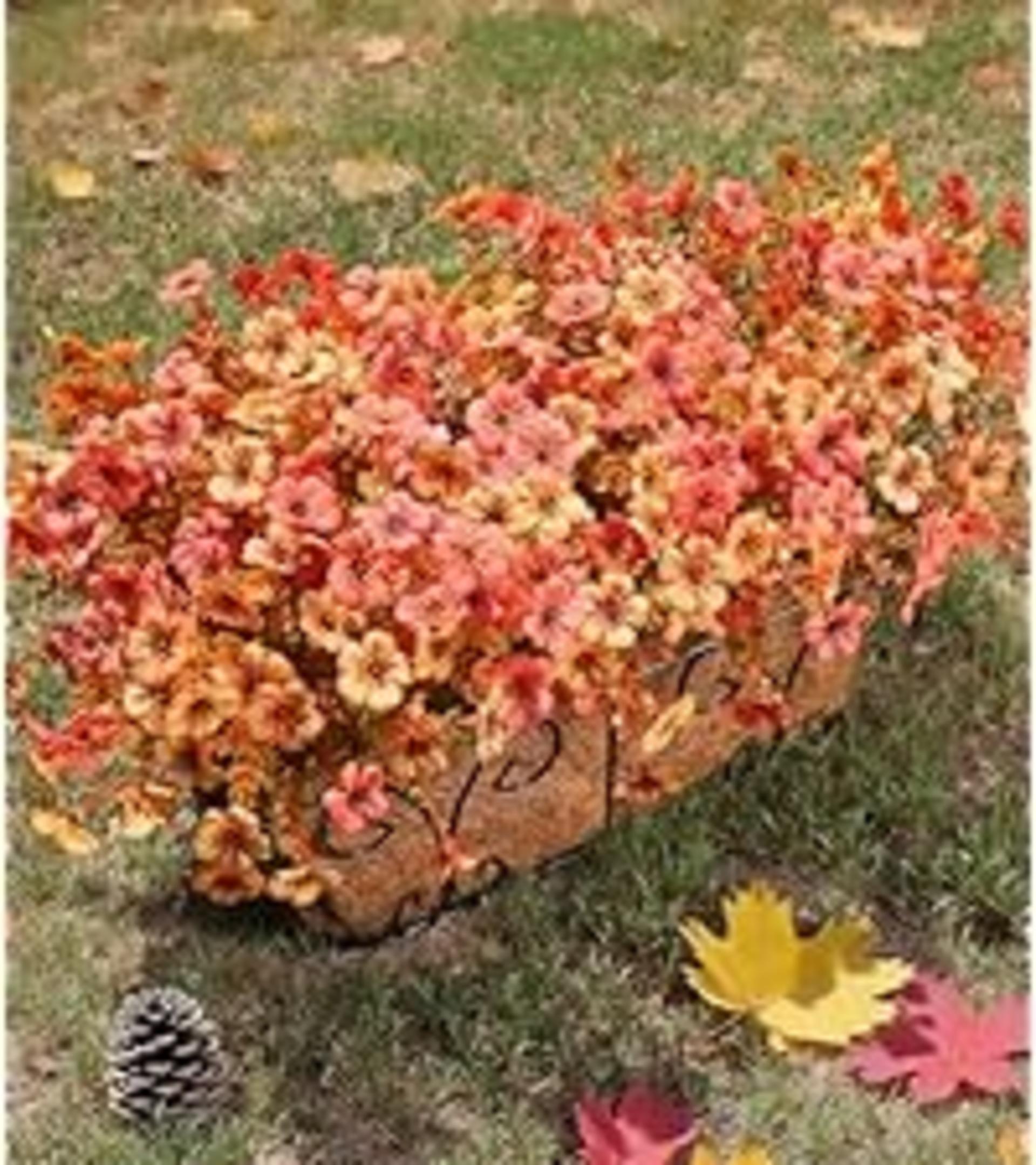 12 Bundles Artificial Fall Mums Flowers, UV Resistant Faux Silk Daisy for Outdoor Porch Garden detail 13