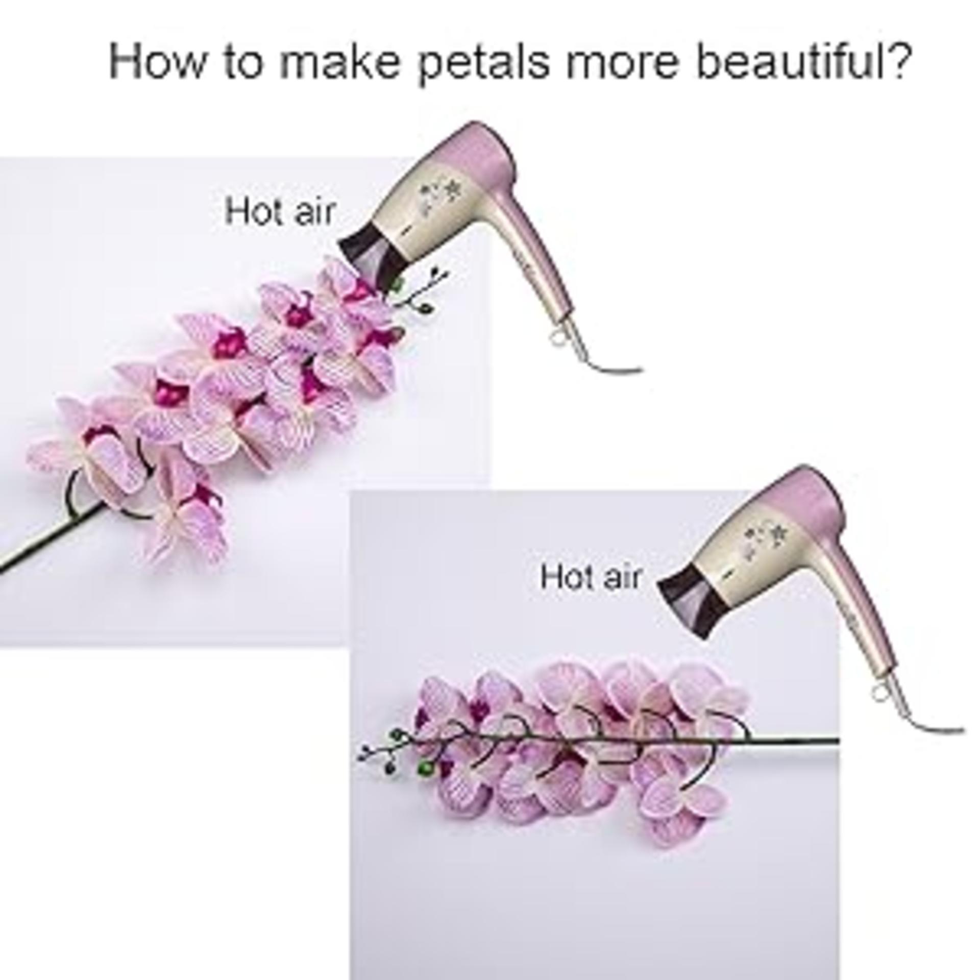 Real Touch Artificial Orchid Stems 38" Large Latex Phalaenopsis Branches, 2pcs detail 5