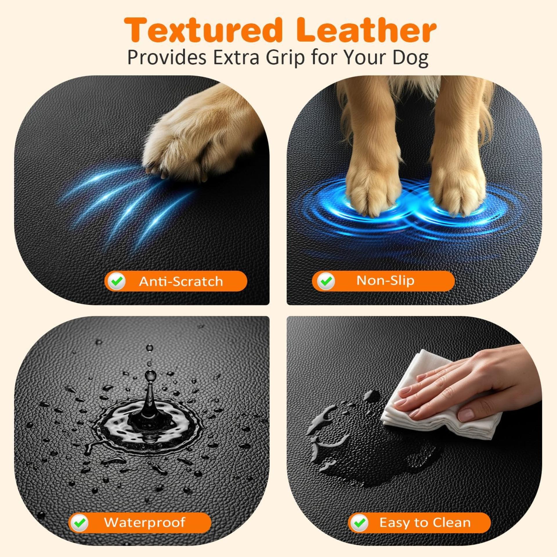 Hard Bottom Dog Car Seat Cover, 100% Waterproof Back Seat Extender Hammock for SUVs and Trucks - 3