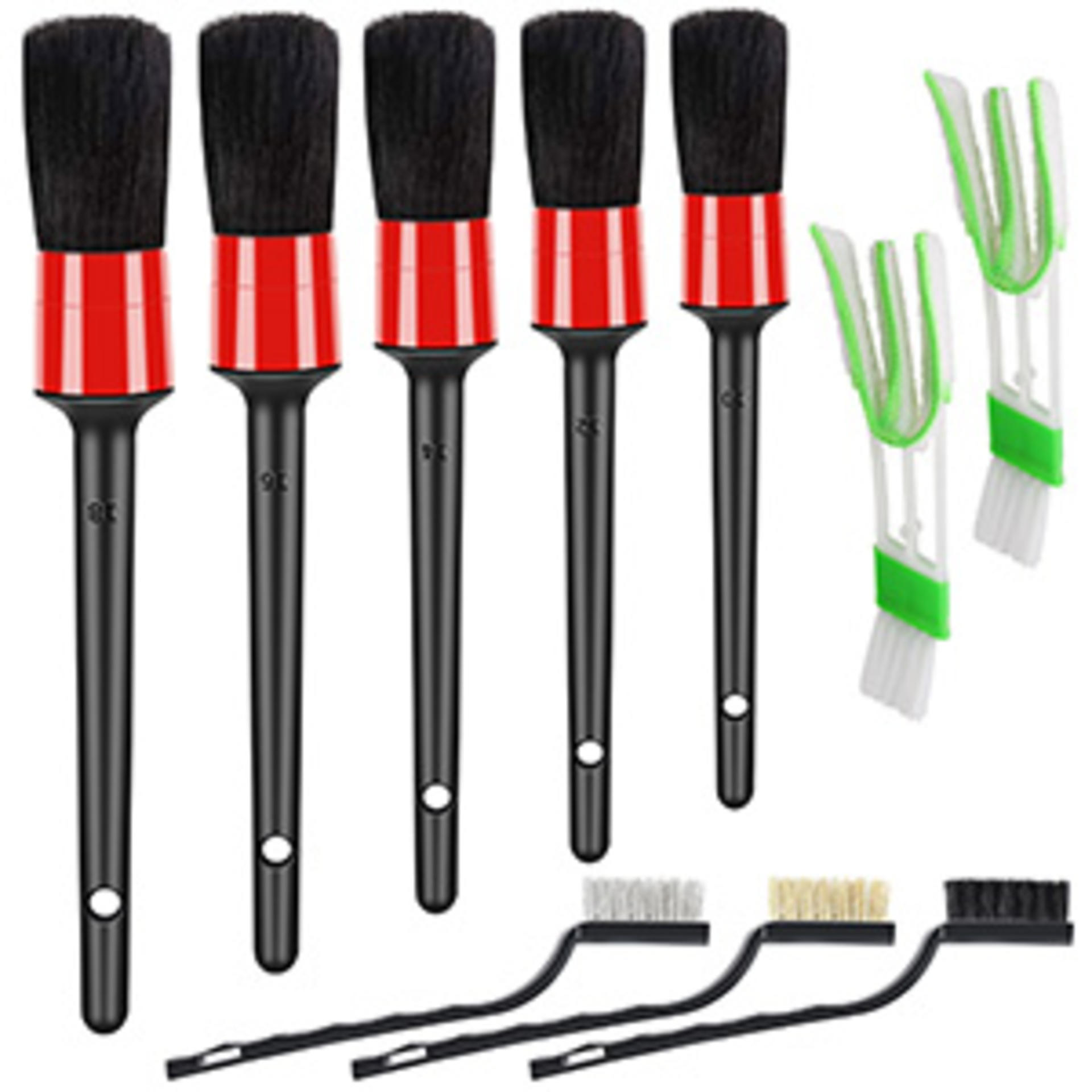 10pcs Auto Car Detailing Brush Set for Interior and Exterior Cleaning detail 5