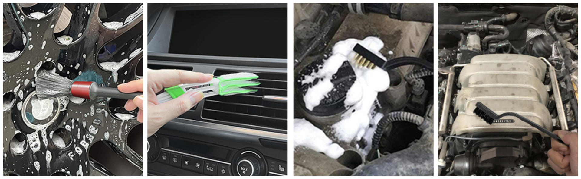 10pcs Auto Car Detailing Brush Set for Interior and Exterior Cleaning detail 7