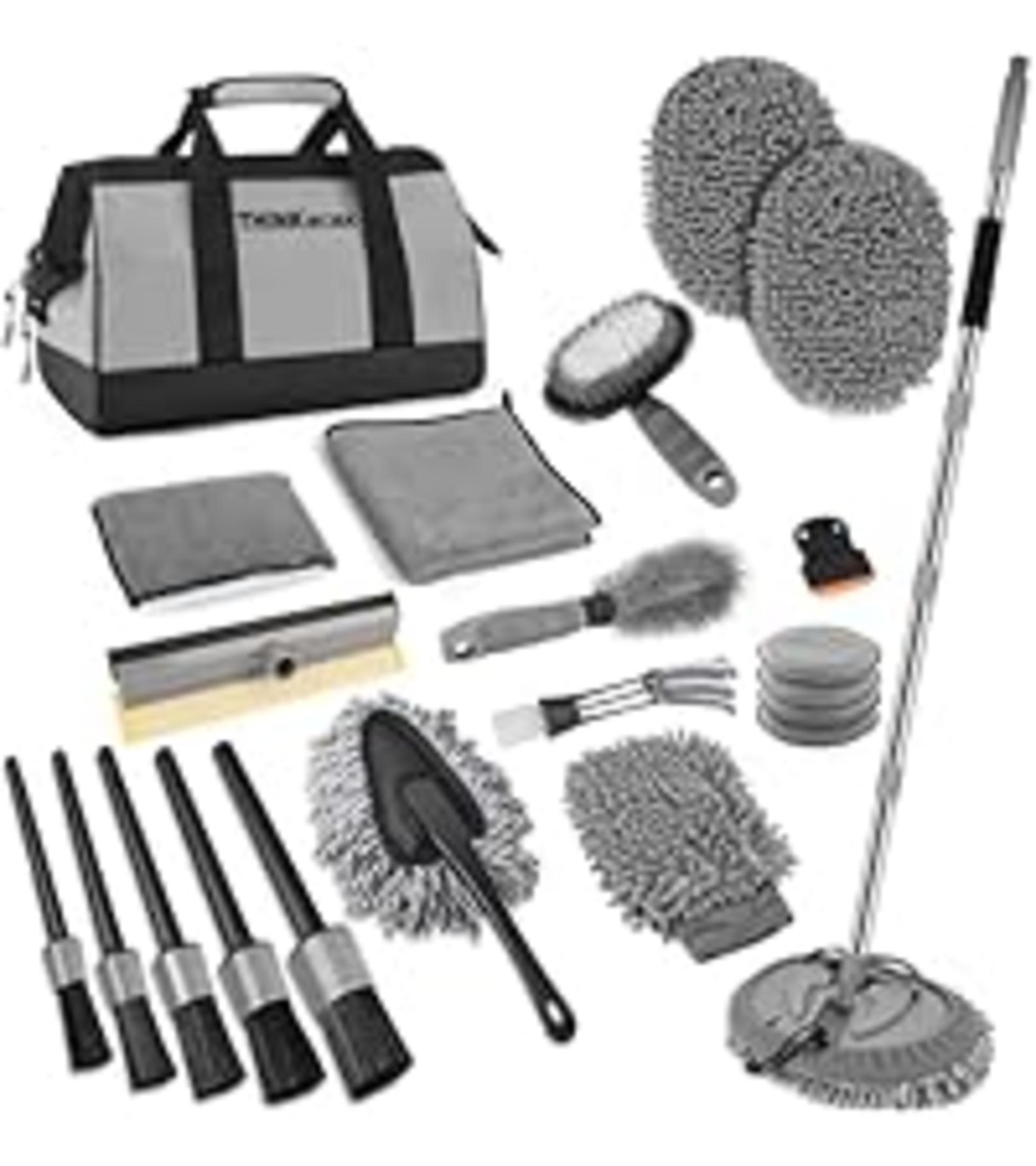 17pcs Pink Car Detailing Cleaning Kit for Women, Professional Auto Wash Set for Cars, SUVs & Trucks detail 8