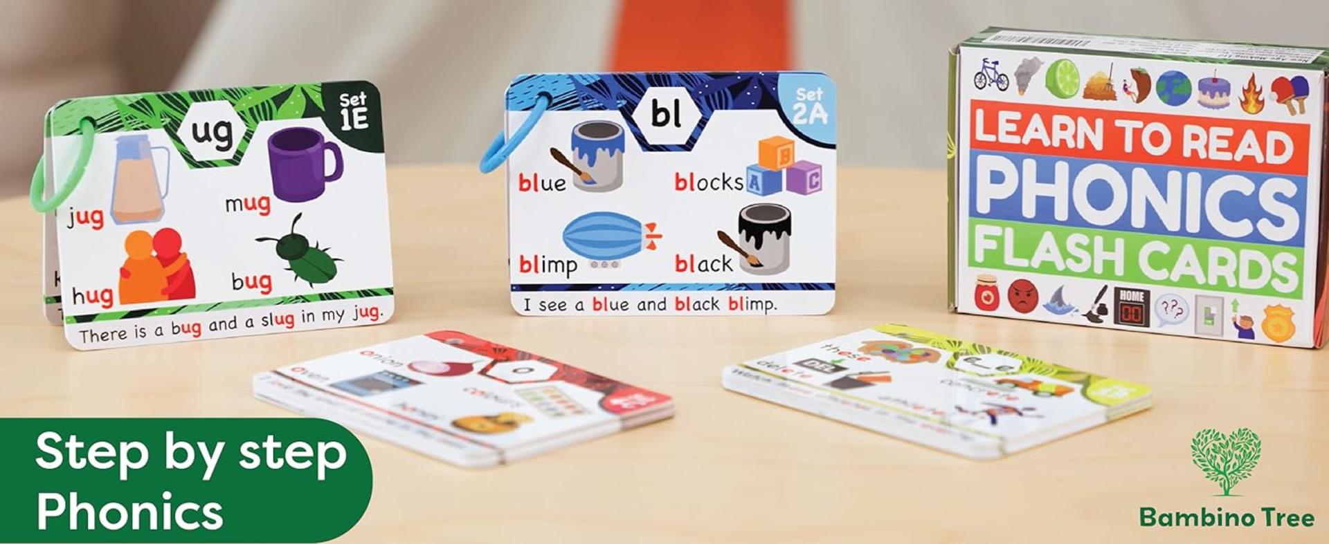 Phonics Flash Cards for Kids - Learn to Read in 20 Stages for Kindergarten to 2nd Grade detail 3
