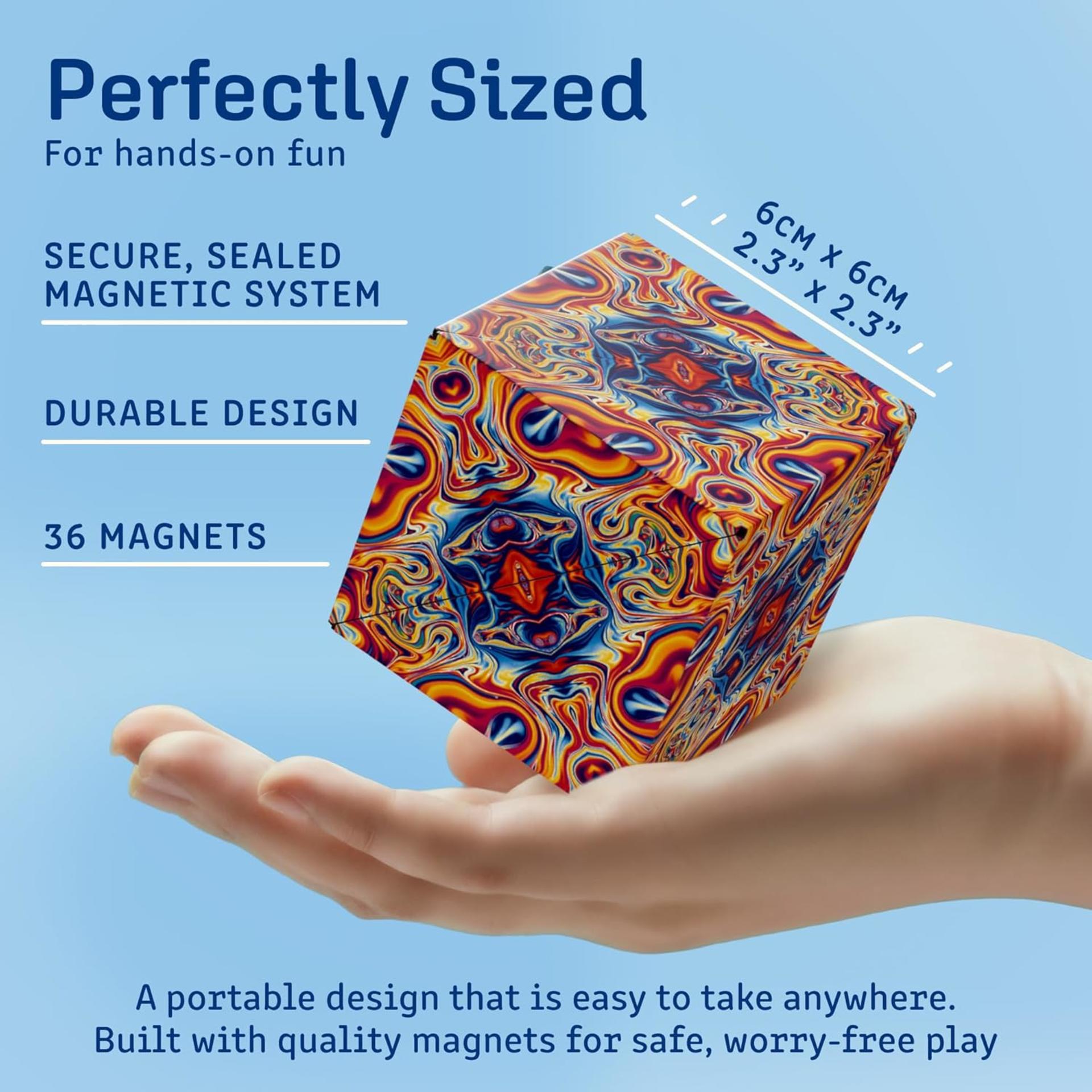 Magnetic Shape Shifting Box - Award-Winning STEM Fidget Toy with 100+ Transformations - 5