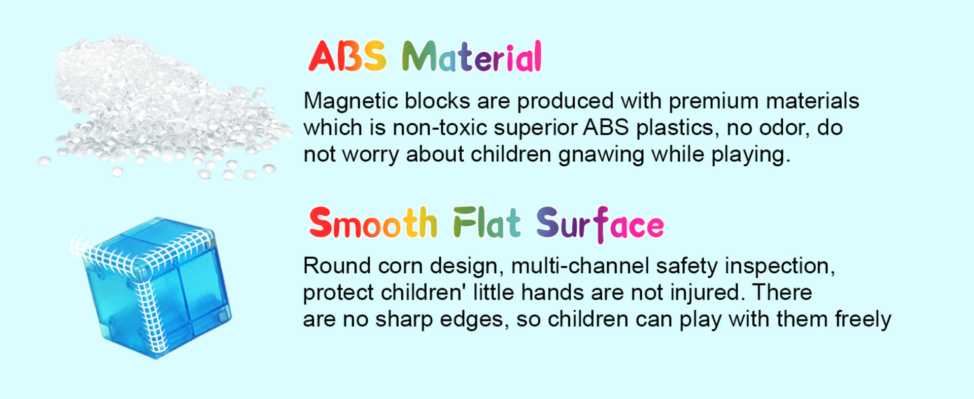 66 Piece Translucent Magnetic Building Blocks - STEM Educational Toys for Kids Ages 3-8 detail 5