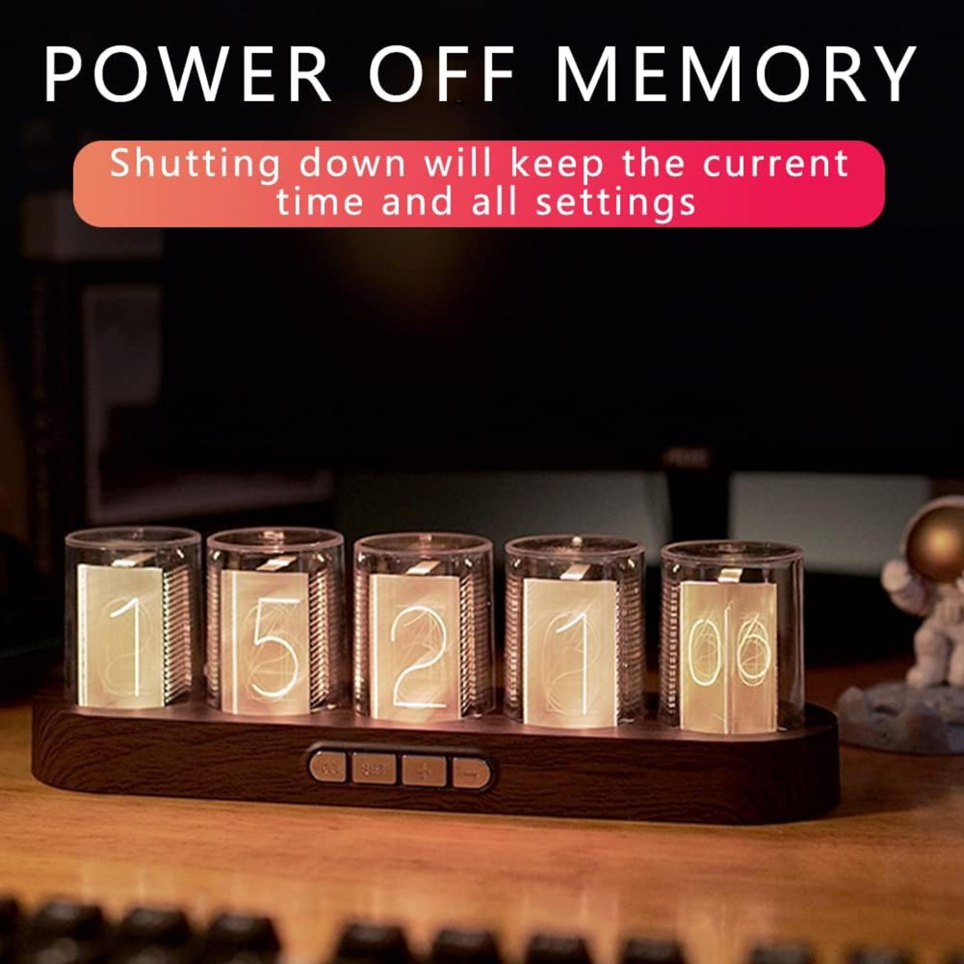 Retro RGB Imitation Nixie Tube Clock with 16 Million Colors and 9 Display Modes - 5