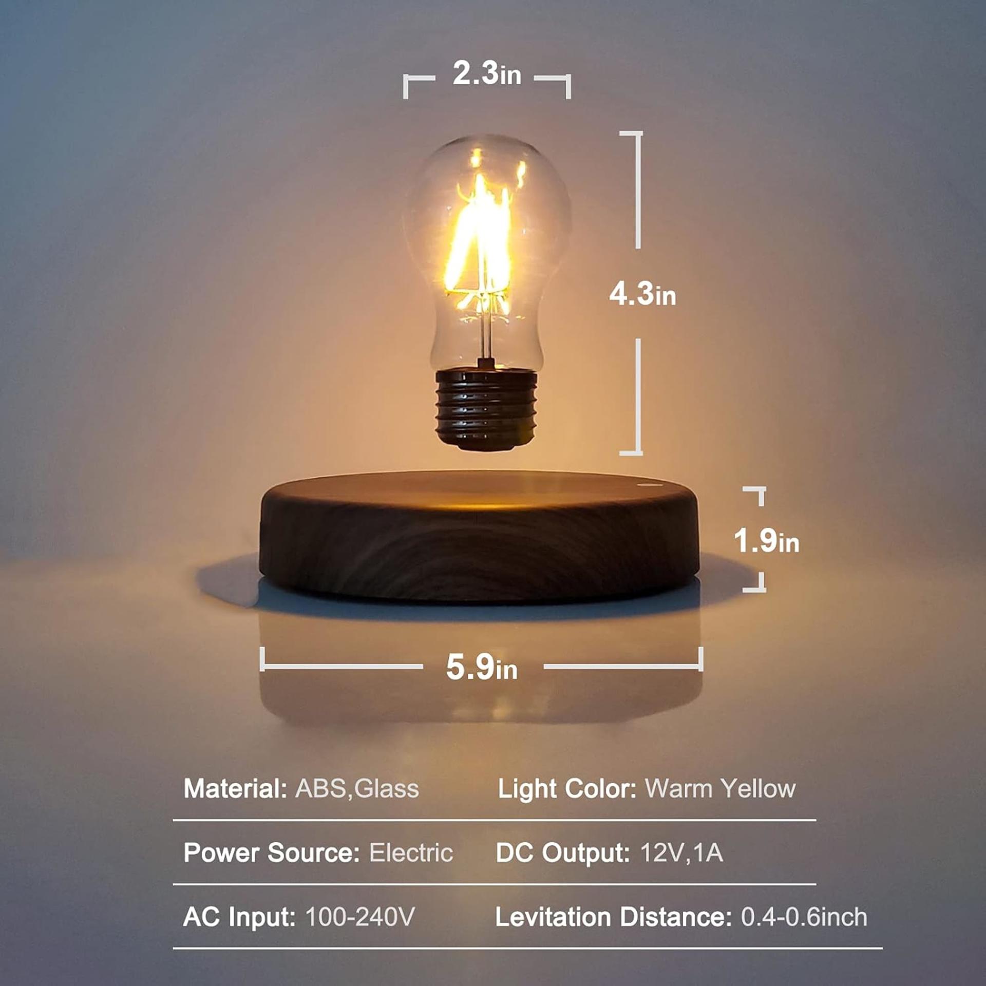 Magnetic Levitating Light Bulb Lamp with 360 Degree Automatic Rotation and Touch Control - 3