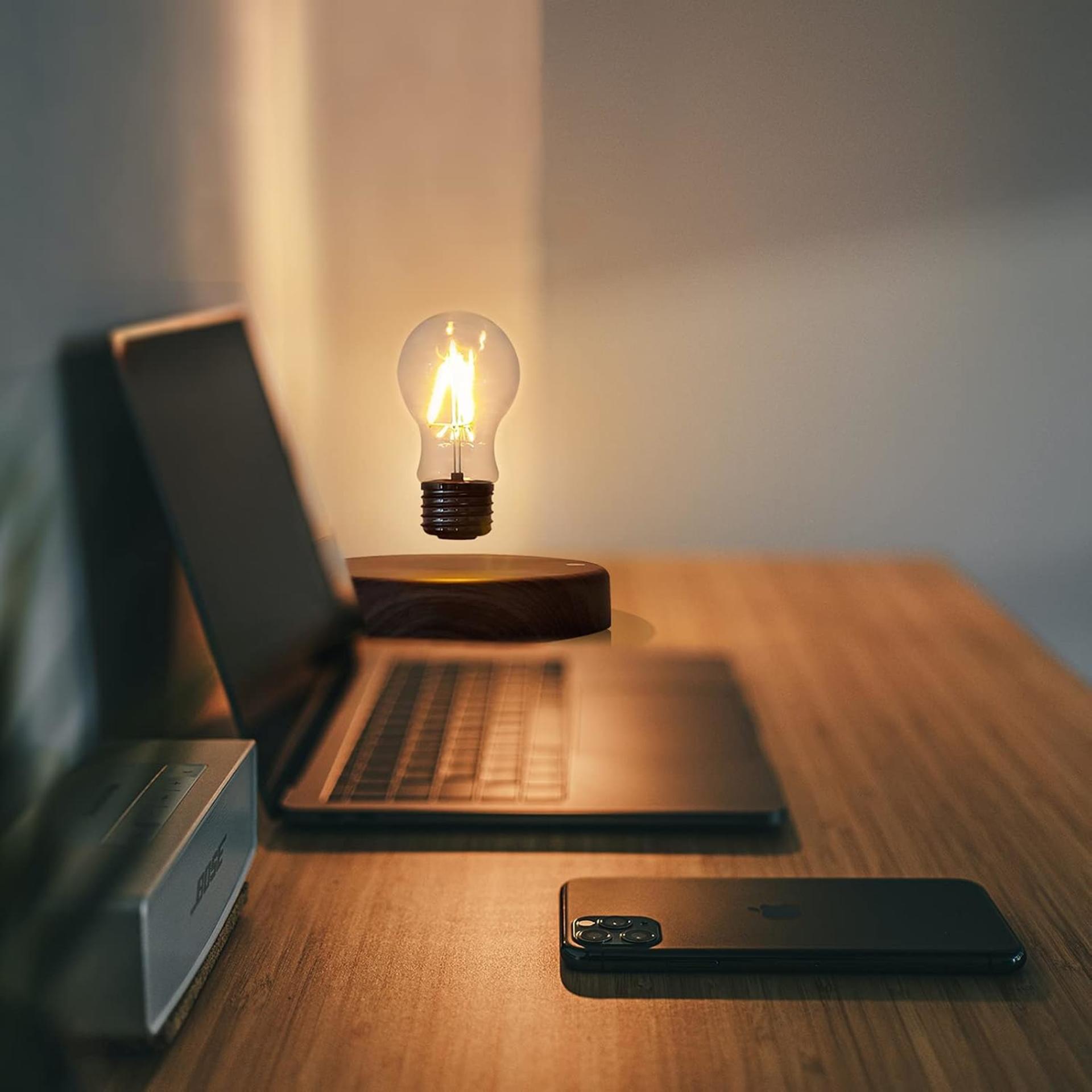 Magnetic Levitating Light Bulb Lamp with 360 Degree Automatic Rotation and Touch Control - 7