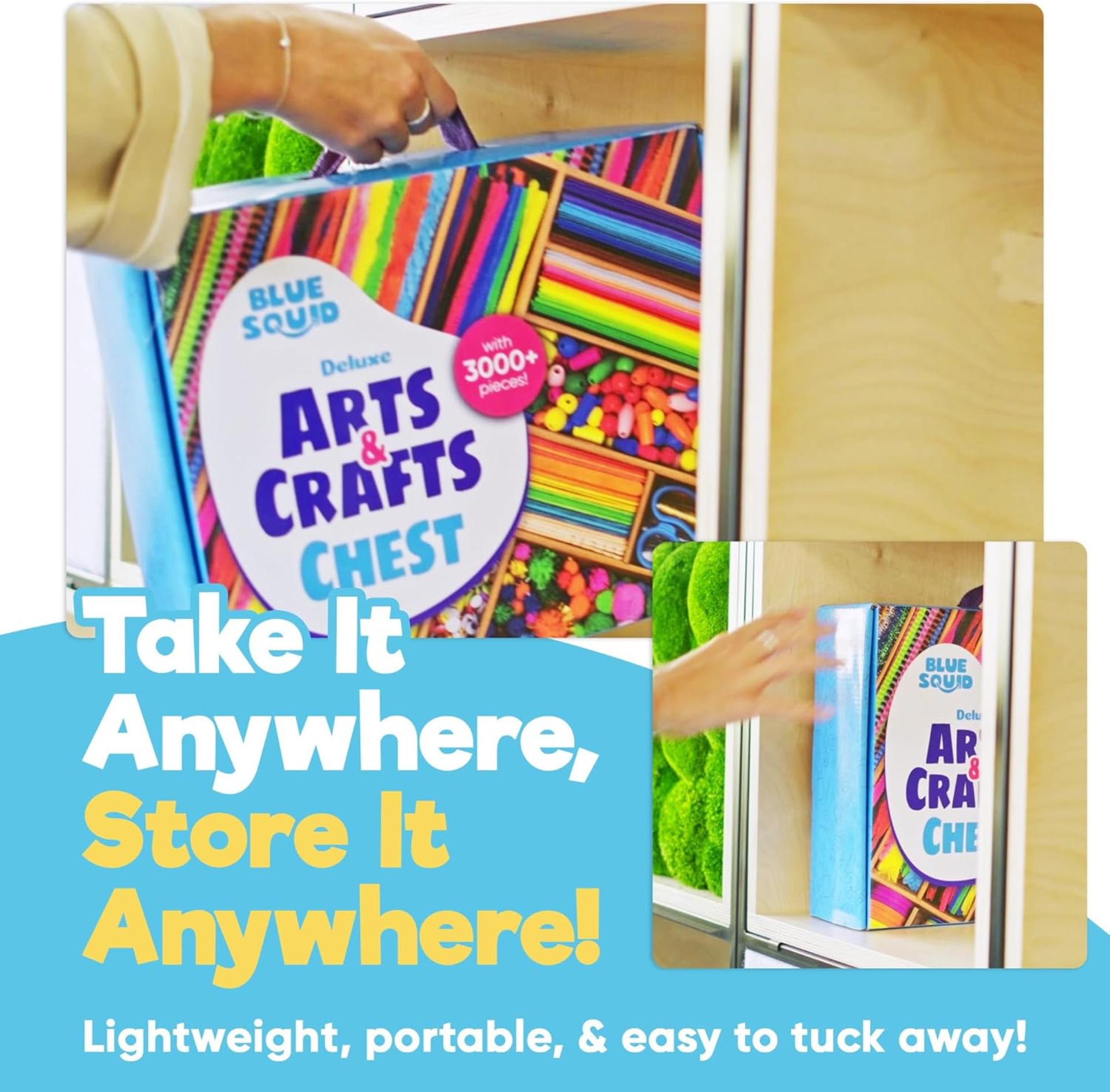 3000+ Pcs Arts and Crafts Supplies Kit with 2-Drawer Organizer Box for Kids Ages 4-12 - 8