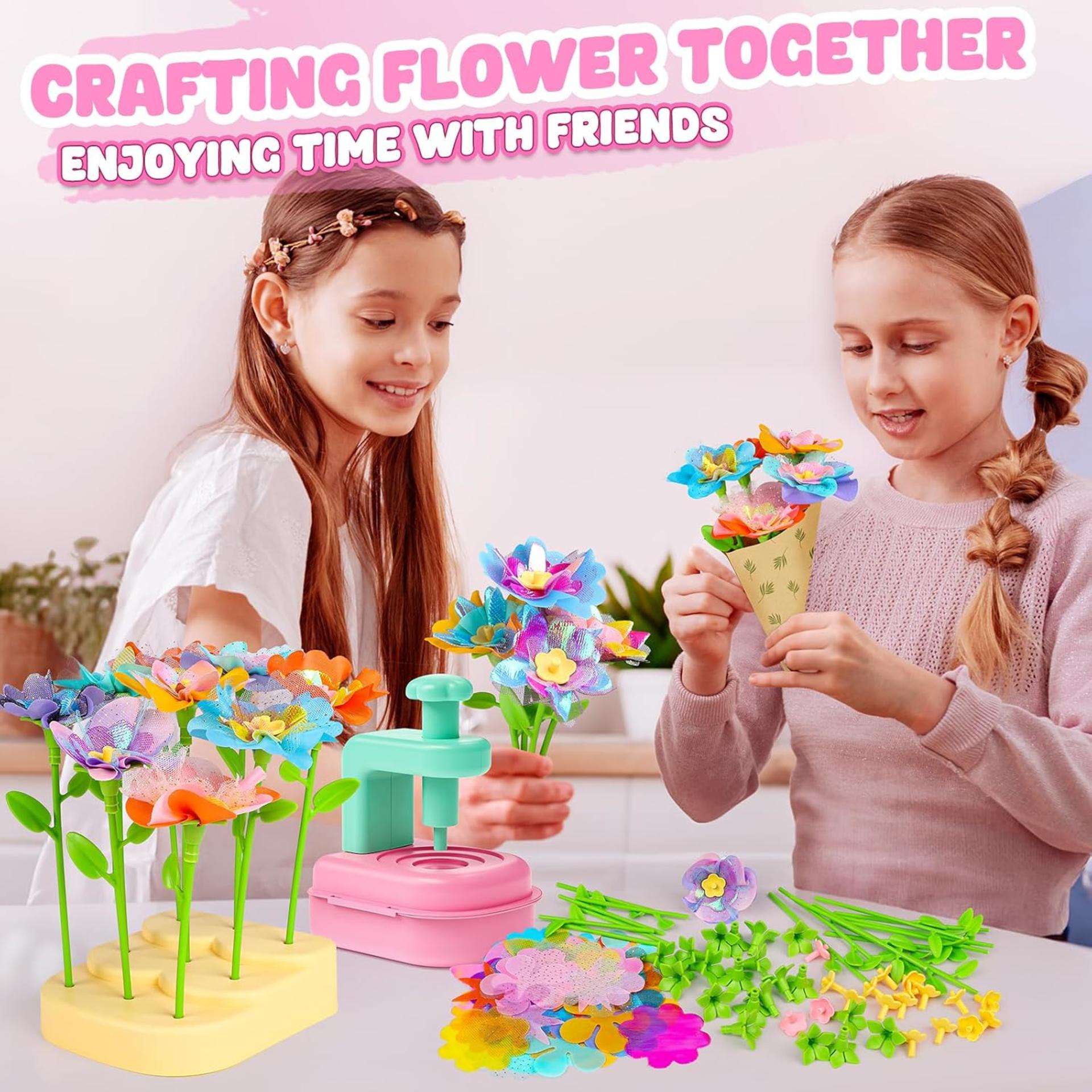 DIY Flower Bouquet Craft Kit - Creative Arts and Crafts for Girls Ages 4-12 - 2
