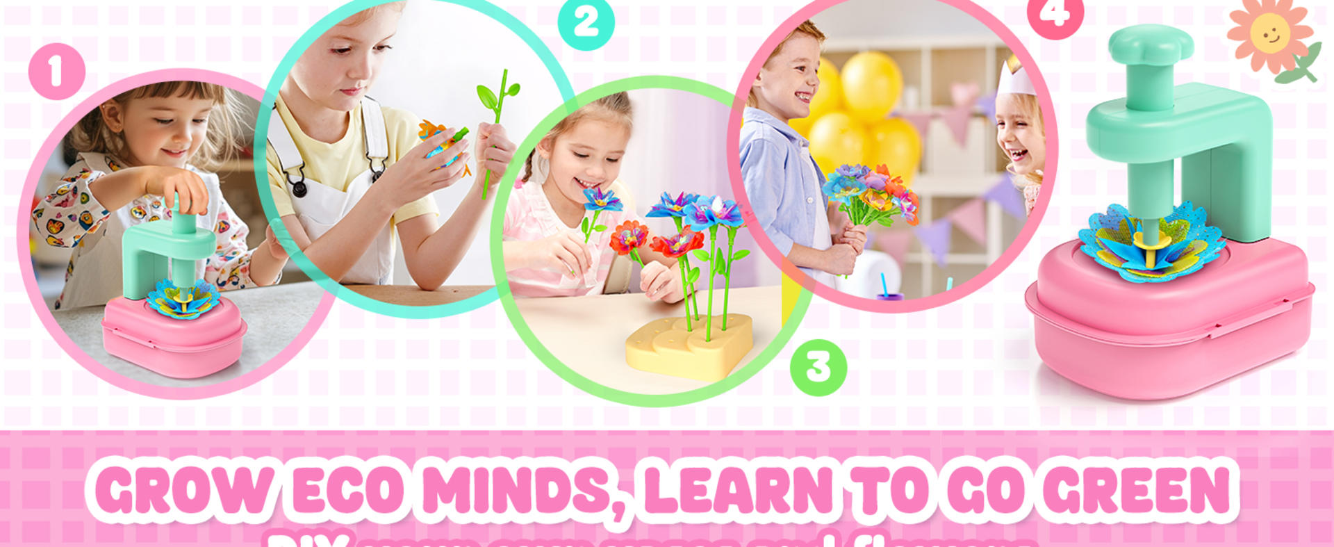 DIY Flower Bouquet Craft Kit - Creative Arts and Crafts for Girls Ages 4-12 detail 4