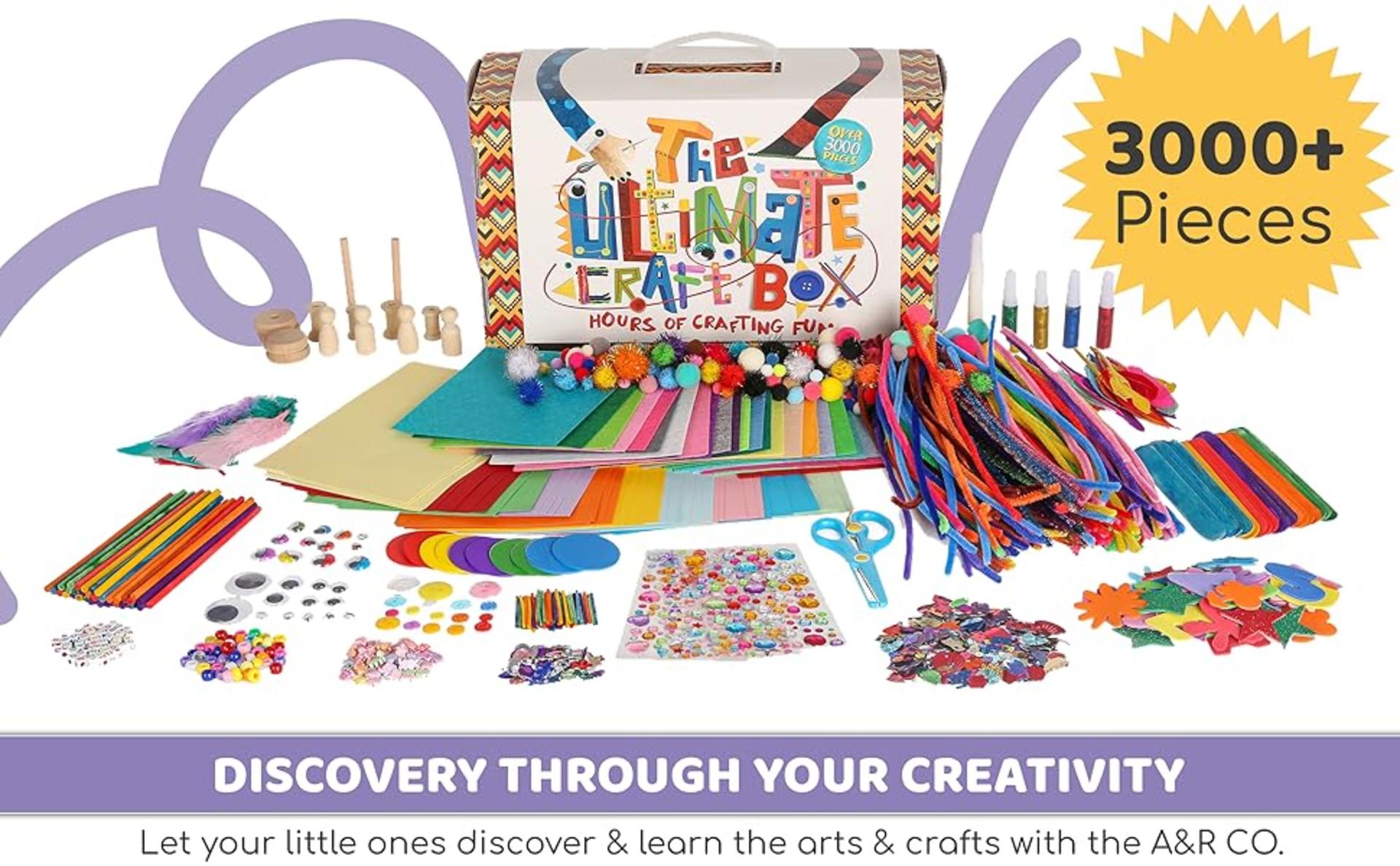 3000+ Pcs Ultimate Arts and Crafts Supplies Kit with 99 Activities Book for Kids detail 2
