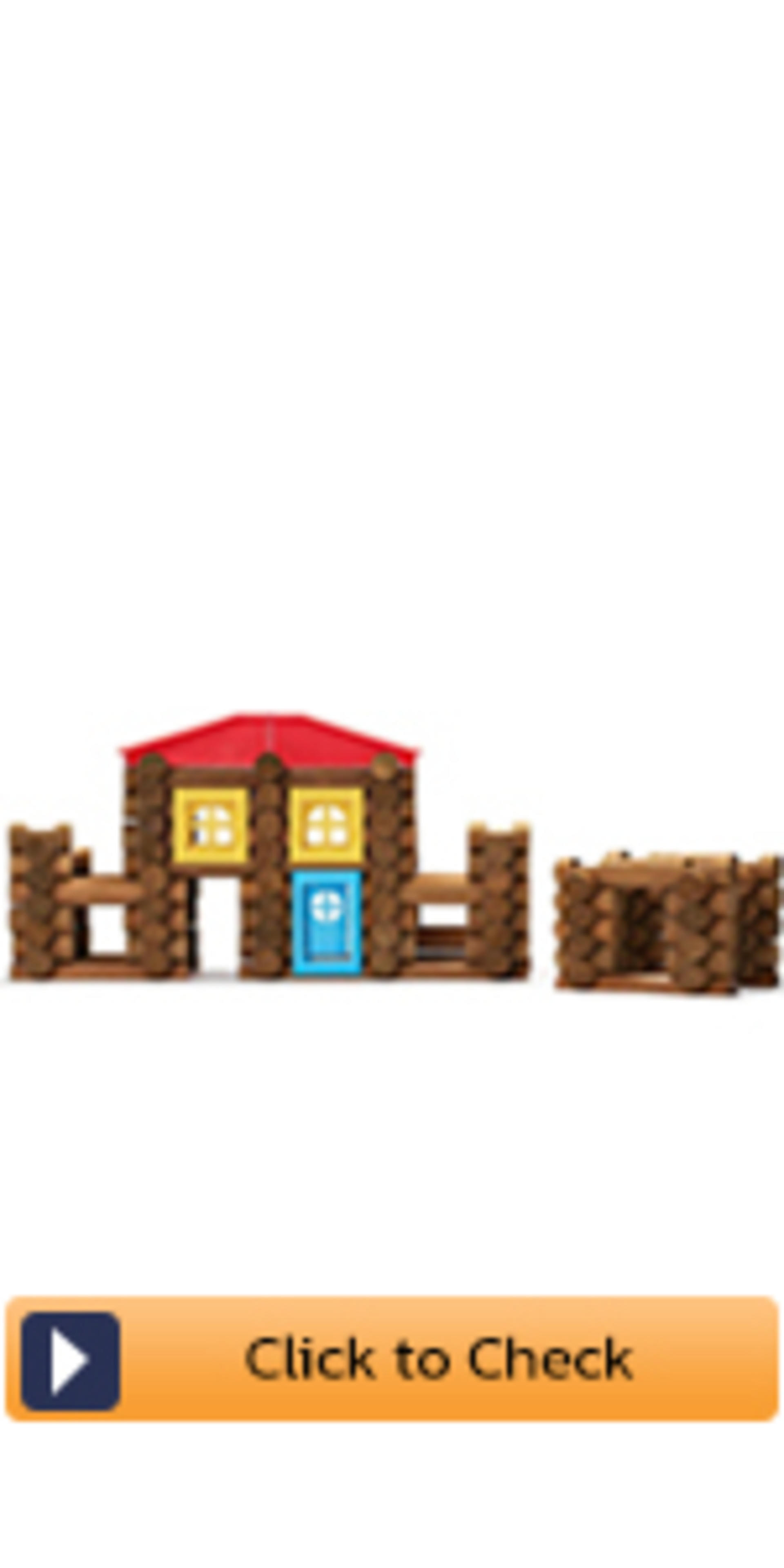 110 PCS Wooden Log Cabin Set Building House Toy for Toddlers, Classic STEM Construction Kit detail 3