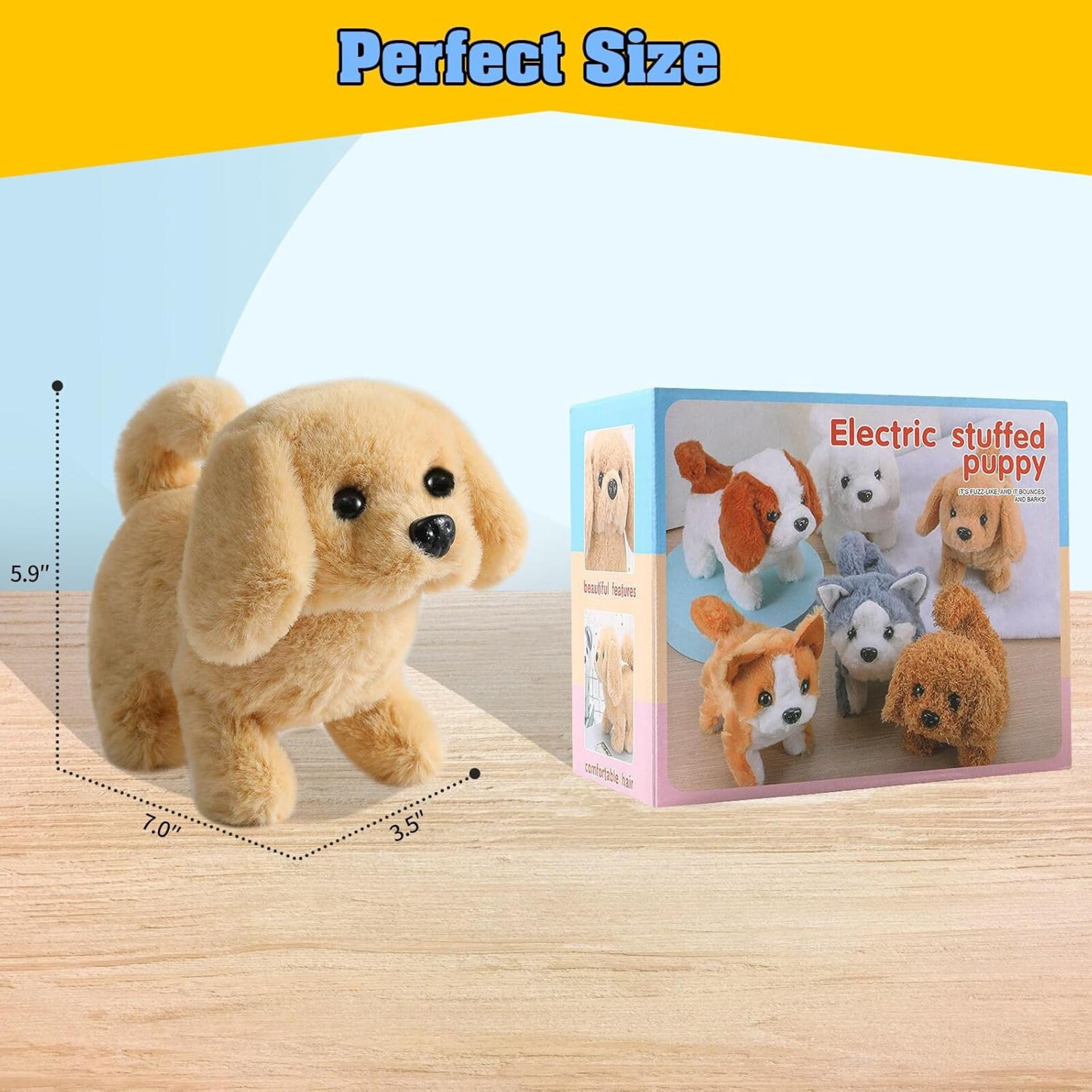 Plush Golden Retriever Toy Puppy - Electronic Interactive Dog for Kids and Toddlers - 6