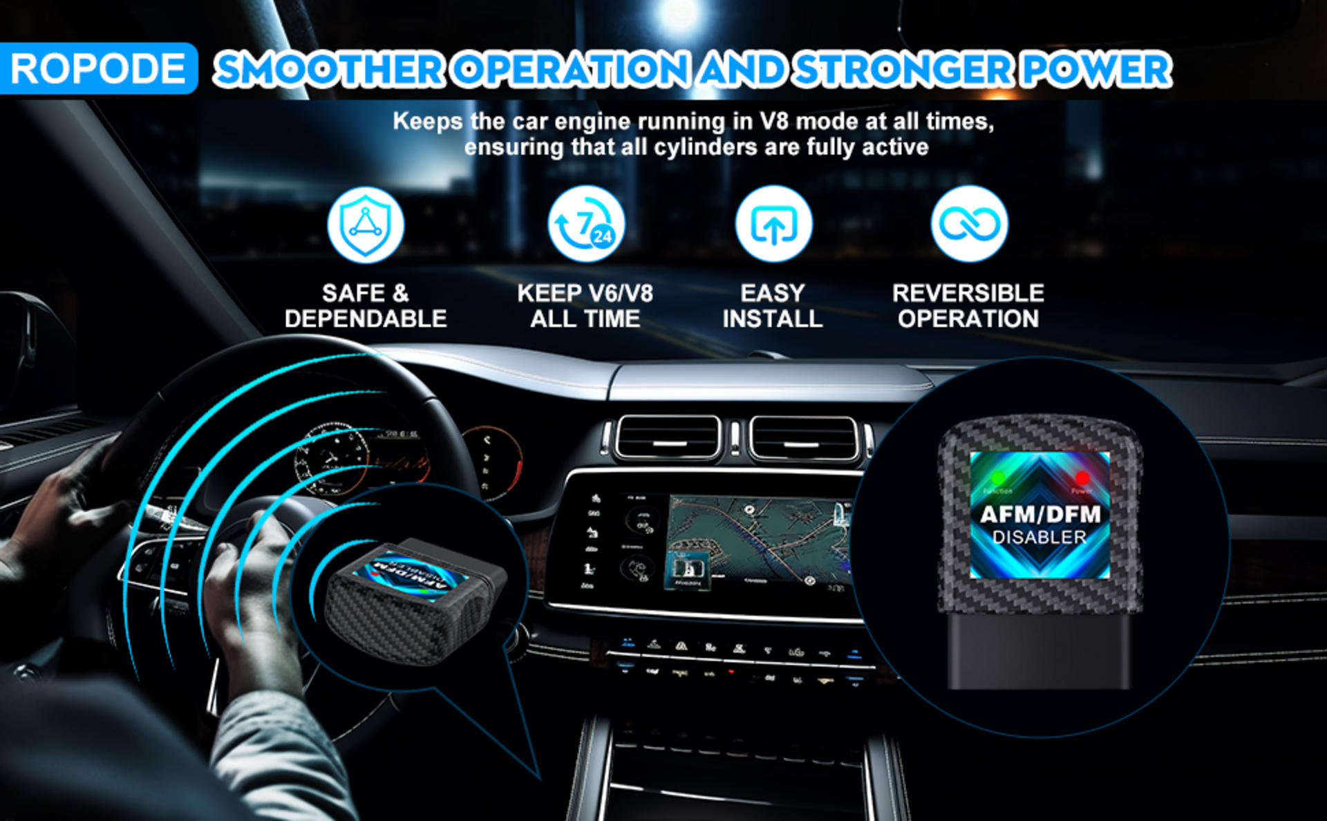 AFM/DFM Disabler for V6 & V8 GM Motors, Active Fuel Management Delete for 4.3L 5.3L 6.0L 6.2L detail 2
