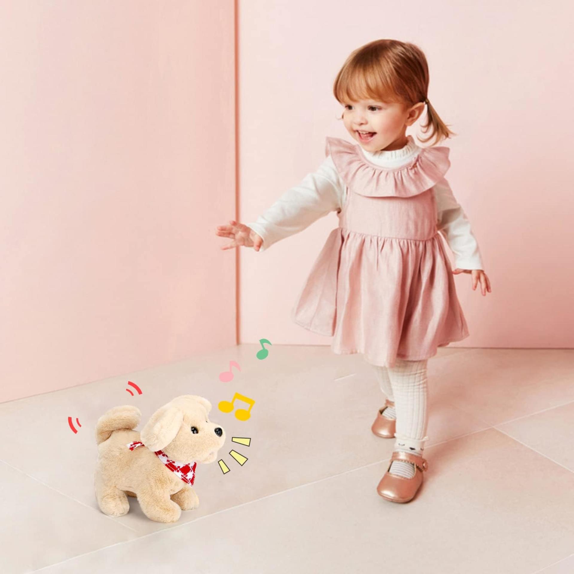 Electric Plush Corgi Puppy - Interactive Walking, Barking, and Tail Wagging Toy for Kids - 4