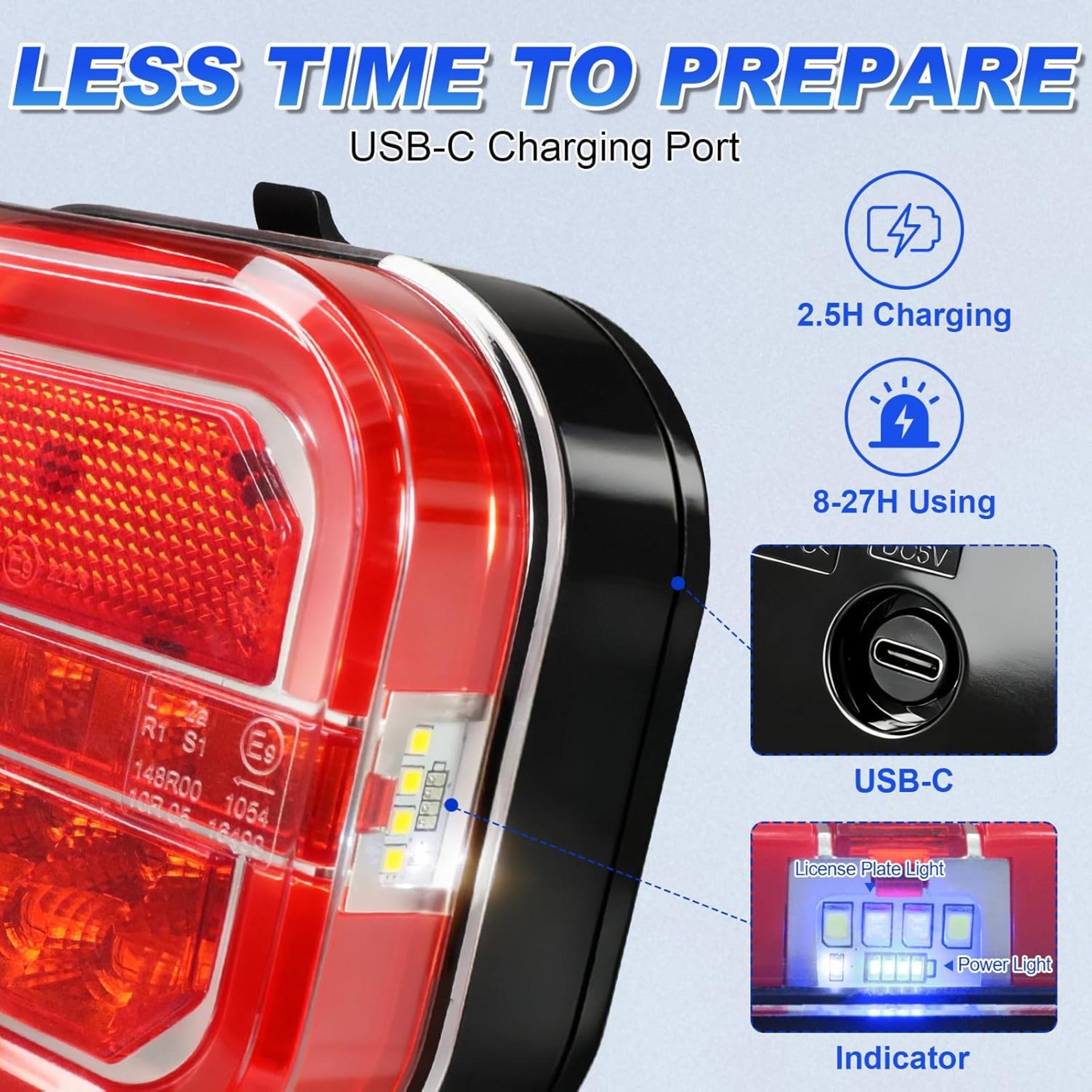 Wireless Trailer Lights, Magnetic LED Towing Light Kit with 2 Mounting Options for Trucks, Boat, RV - 4
