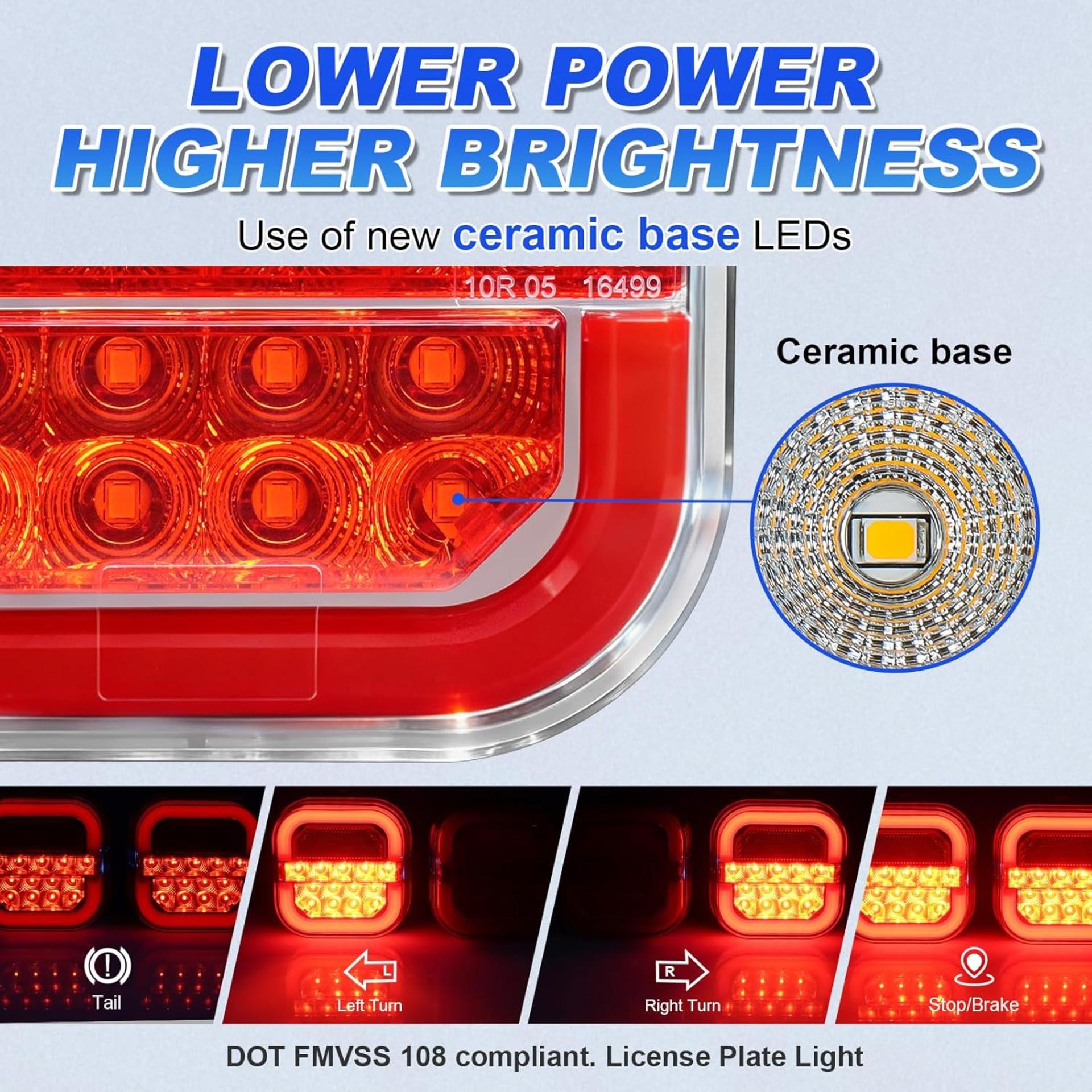 Wireless Trailer Lights, Magnetic LED Towing Light Kit with 2 Mounting Options for Trucks, Boat, RV - 5