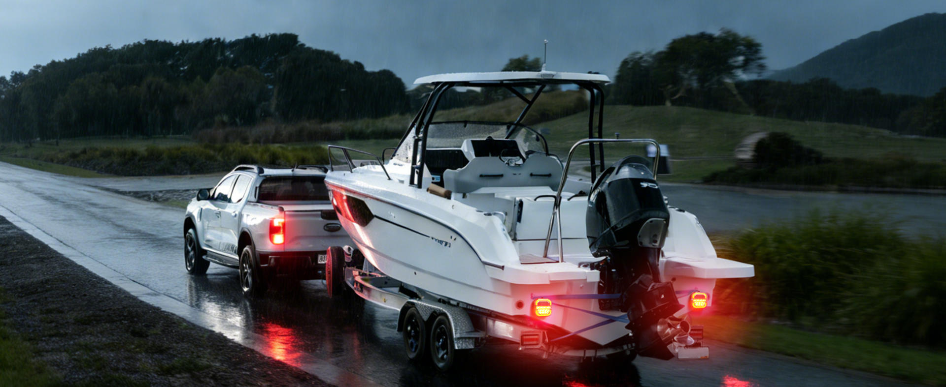 Wireless Trailer Lights, Magnetic LED Towing Light Kit with 2 Mounting Options for Trucks, Boat, RV detail 4