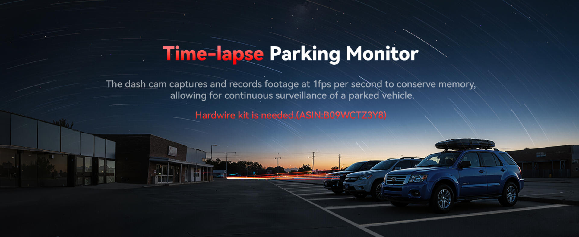 4K Dash Cam Front and Rear with STARVIS 2 Sensor, 5.8GHz WiFi, GPS, and 24H Parking Mode detail 7