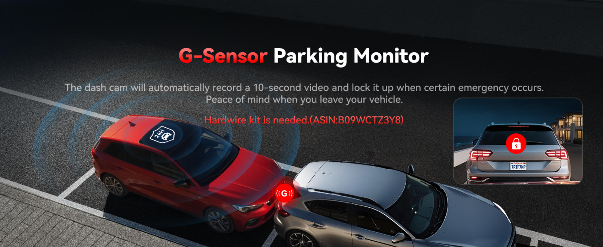 4K Dash Cam Front and Rear with STARVIS 2 Sensor, 5.8GHz WiFi, GPS, and 24H Parking Mode detail 8