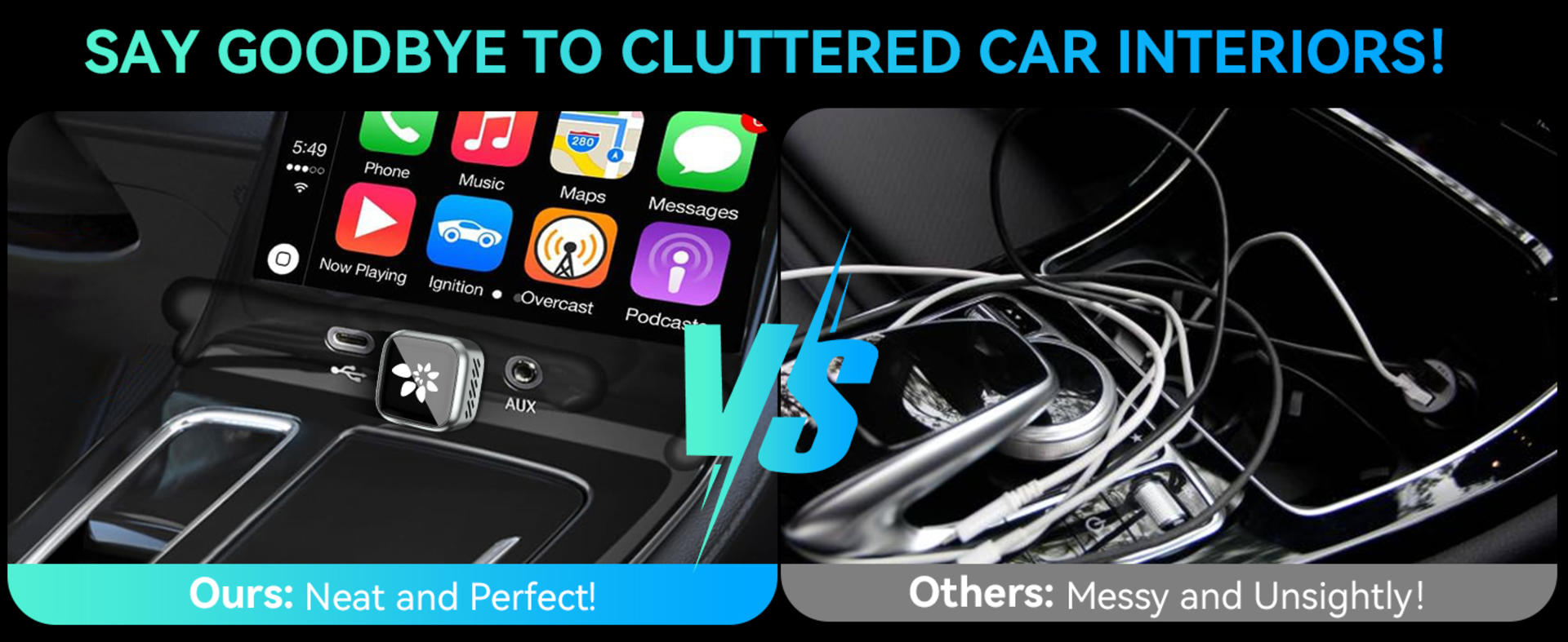 2026 Upgraded 2-in-1 Wireless CarPlay & Android Auto Adapter, 3s Auto-Connect with Zero Latency detail 8