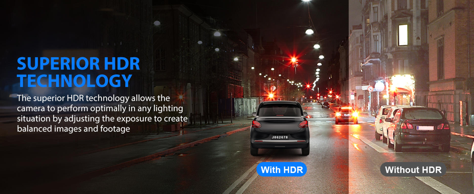 3 Channel Dash Cam Front Rear and Inside, 1080P Triple Car Camera with 32GB Card detail 7