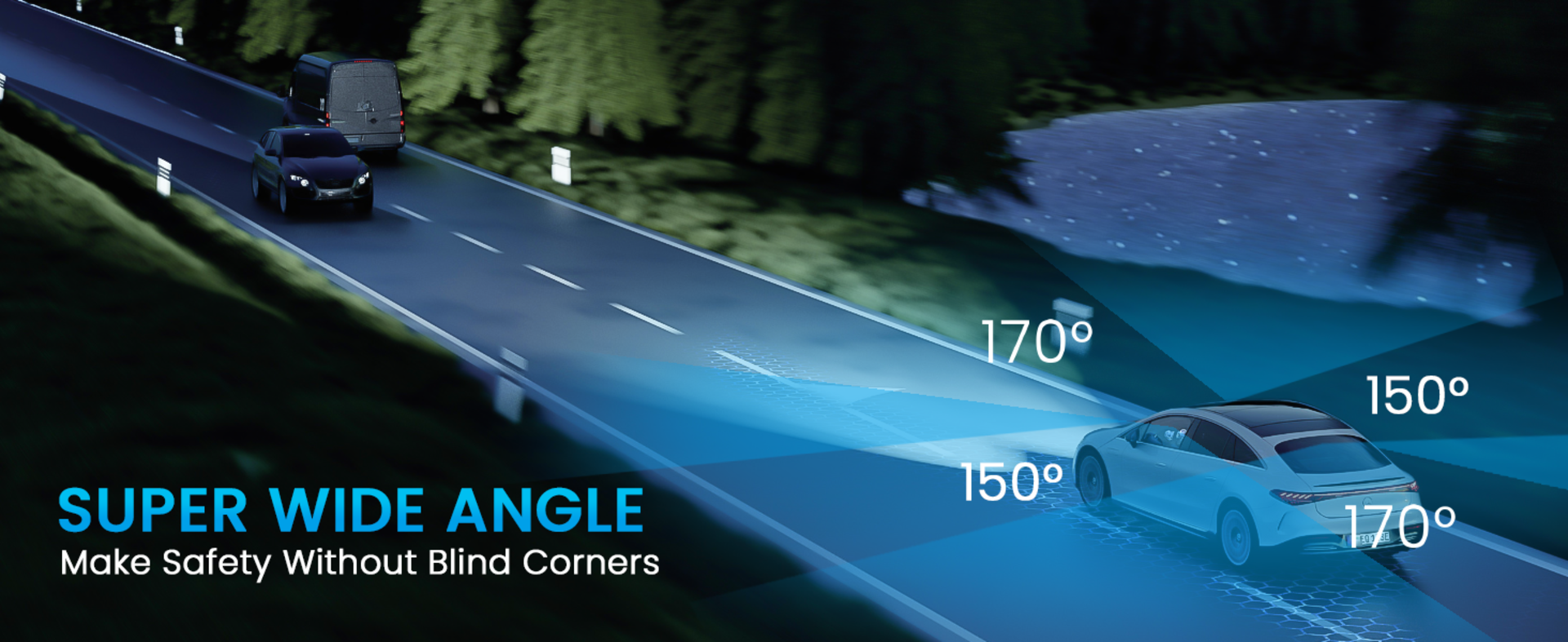 4 Channel Dash Cam 360° View, 1080P Front Rear and Sides Car Camera with 128GB Card detail 2