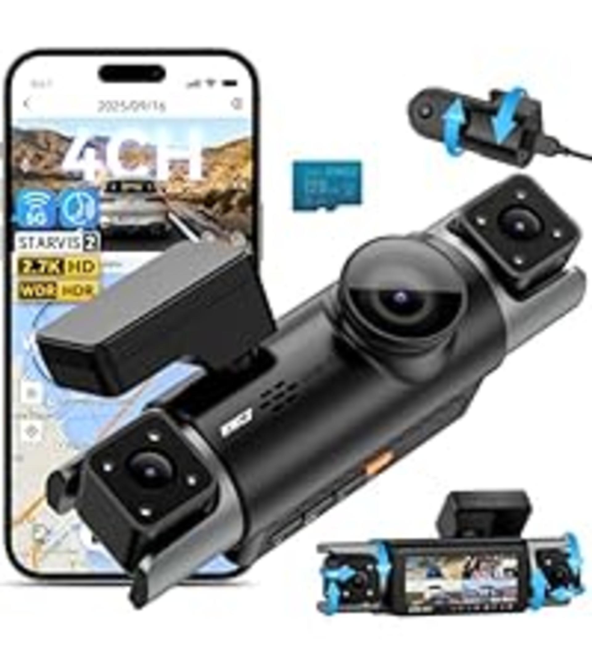 4 Channel Dash Cam 360° View, 1080P Front Rear and Sides Car Camera with 128GB Card detail 13