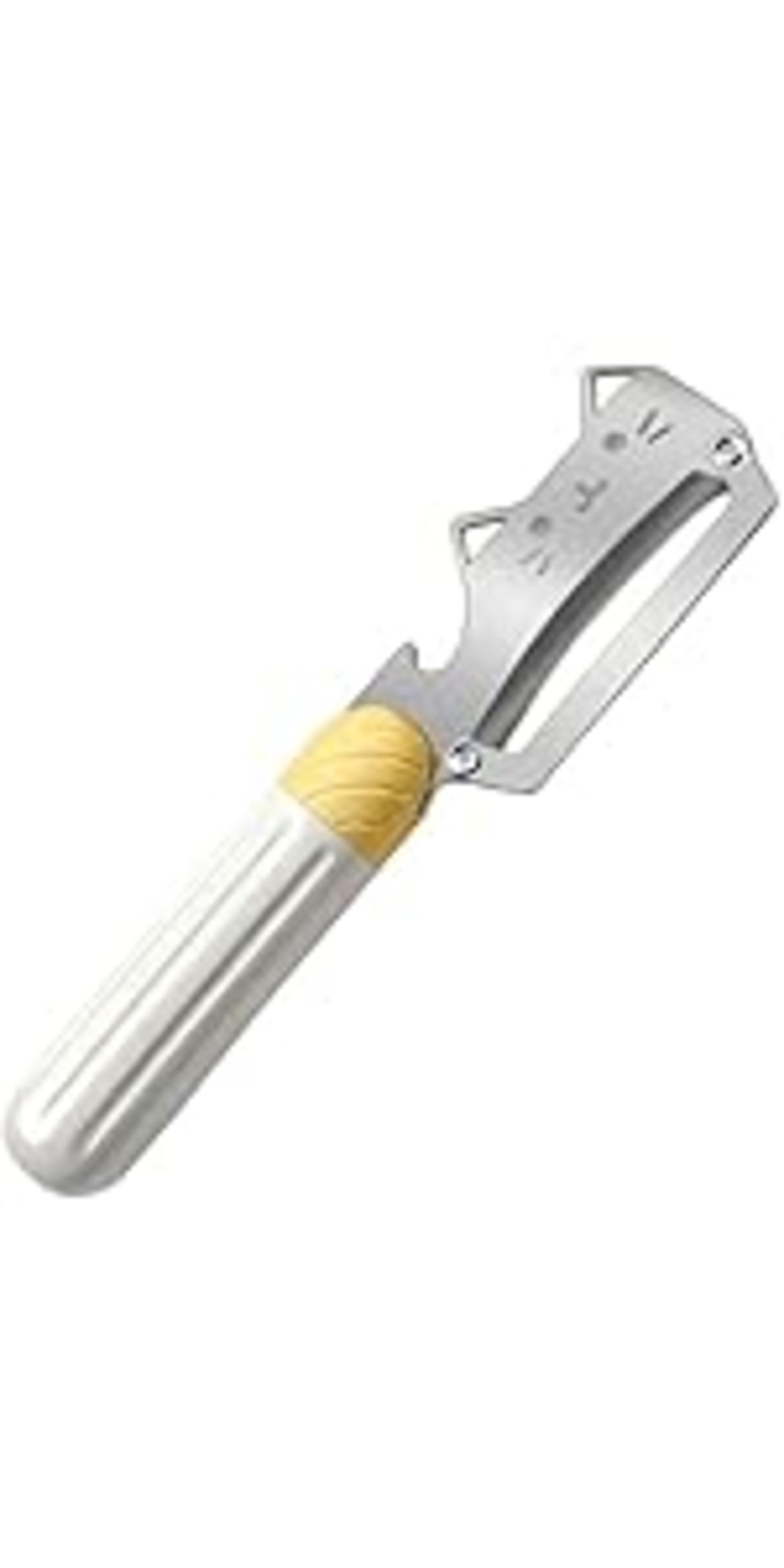 Premium Vegetable Peeler with Wooden Handle and Bottle Opener, Stainless Steel Blade Kitchen Tool detail 12