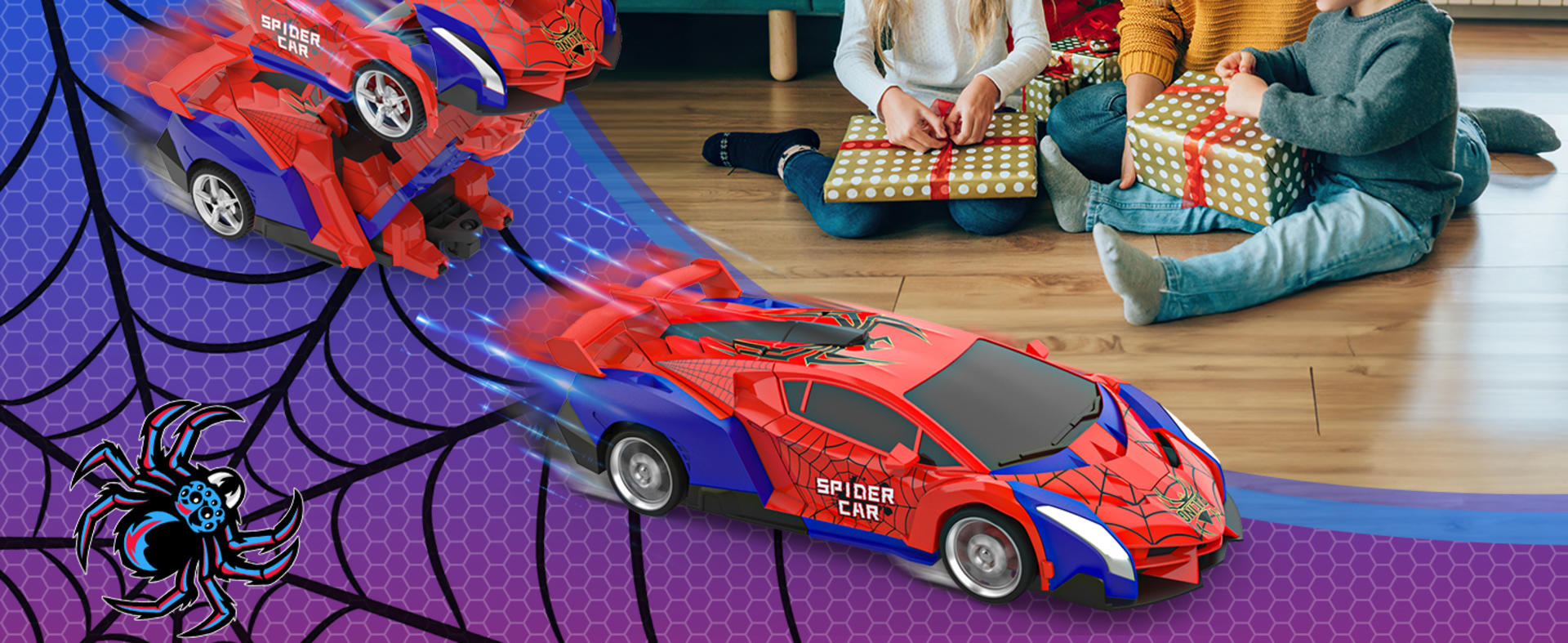Transforming RC Robot Car for Boys 4-12, 1:18 Scale 2.4Ghz Remote Control Vehicle with One-Button Deformation detail 5