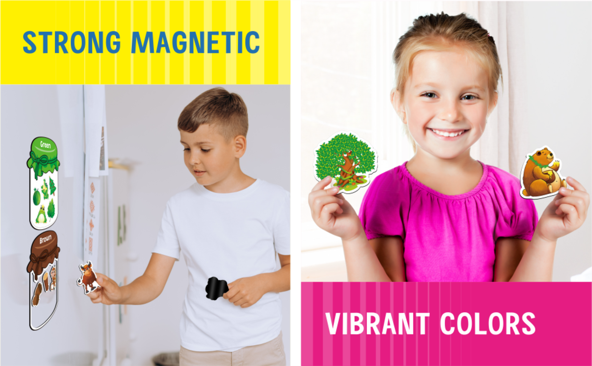 12 Pieces Magnetic Color Sorting Toys, 60 Color Magnets Educational Set for Toddlers detail 4