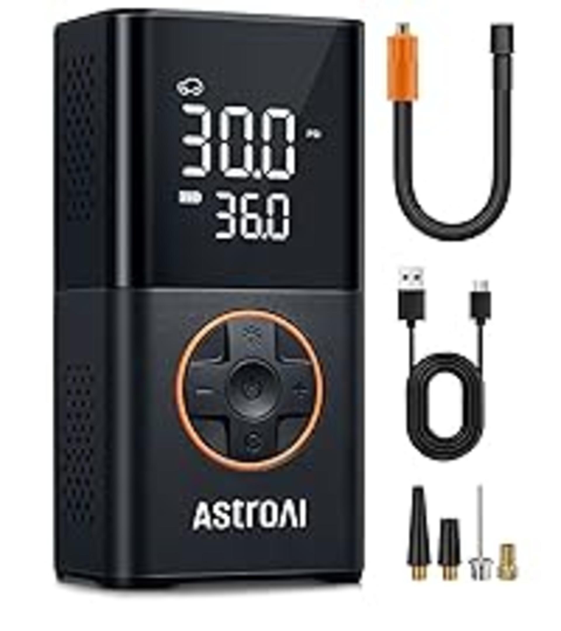 Portable Tire Inflator Air Compressor - Cordless Mini Bike Pump with Dual Digital Display detail 12