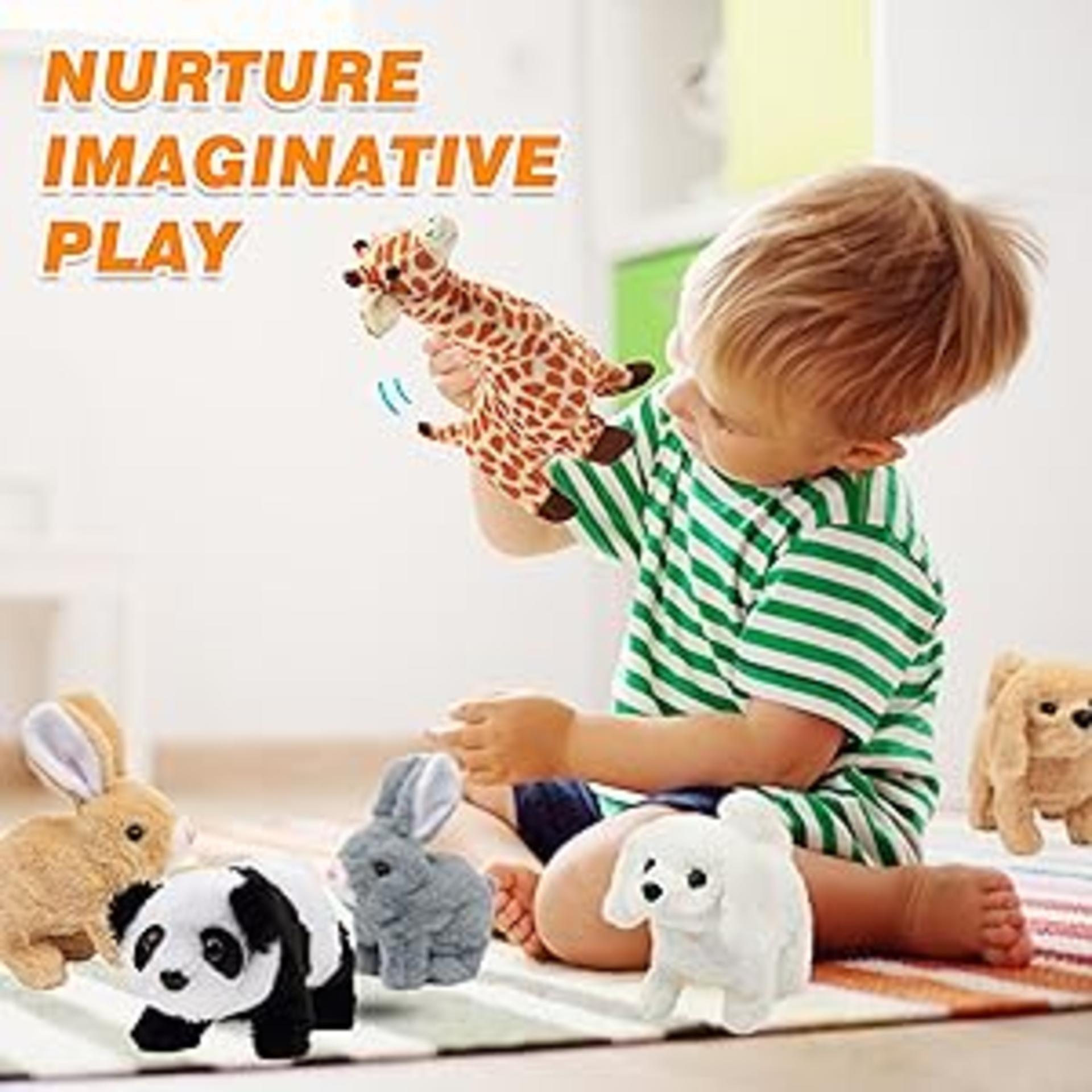 Interactive Electronic Hopping Rabbit Plush Bunny Toy with Sounds and Movements, 7'' detail 10