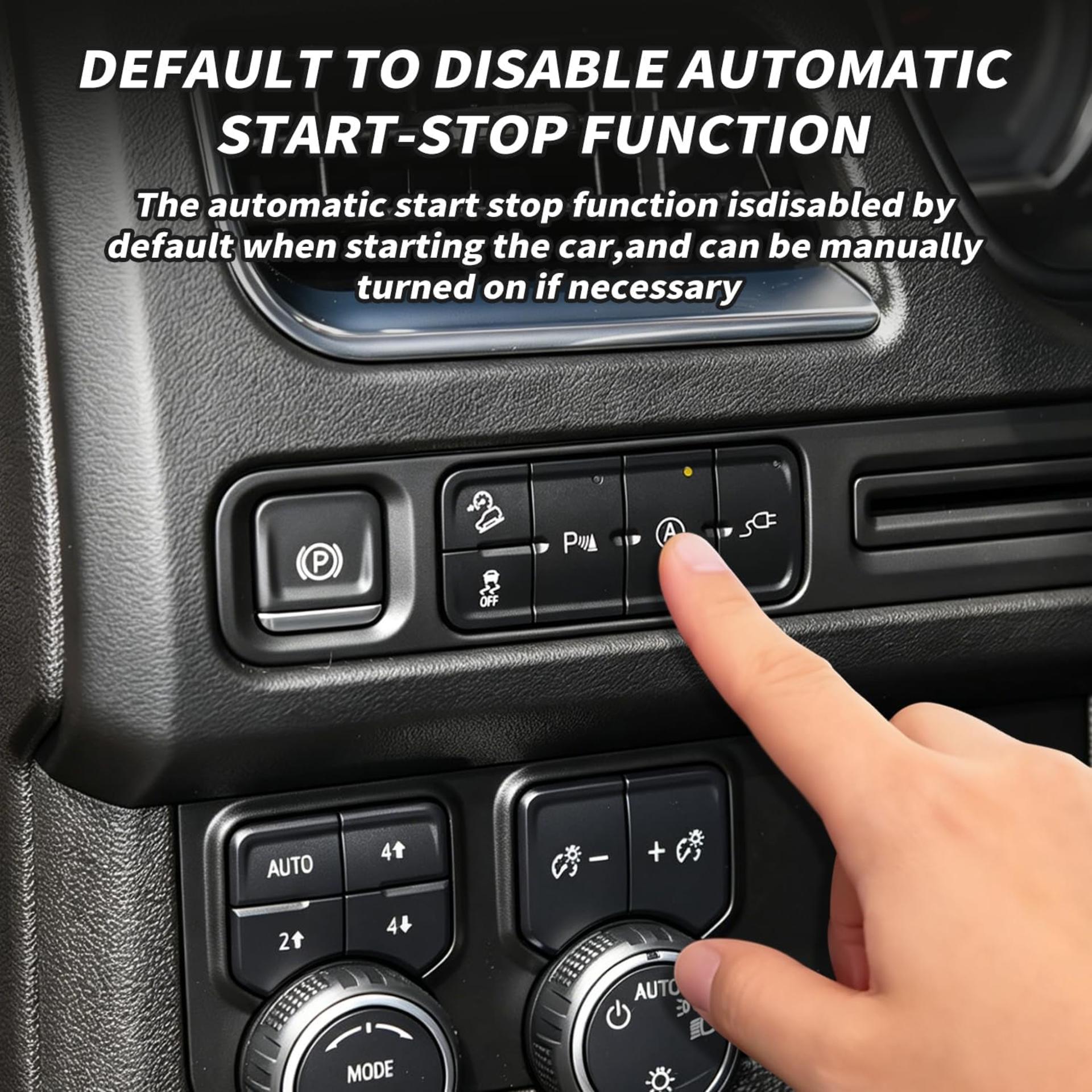 Auto Start Stop Eliminator Compatible with 2021-2026 Full-Size SUVs, Plug-and-Play Idle Disable - 4