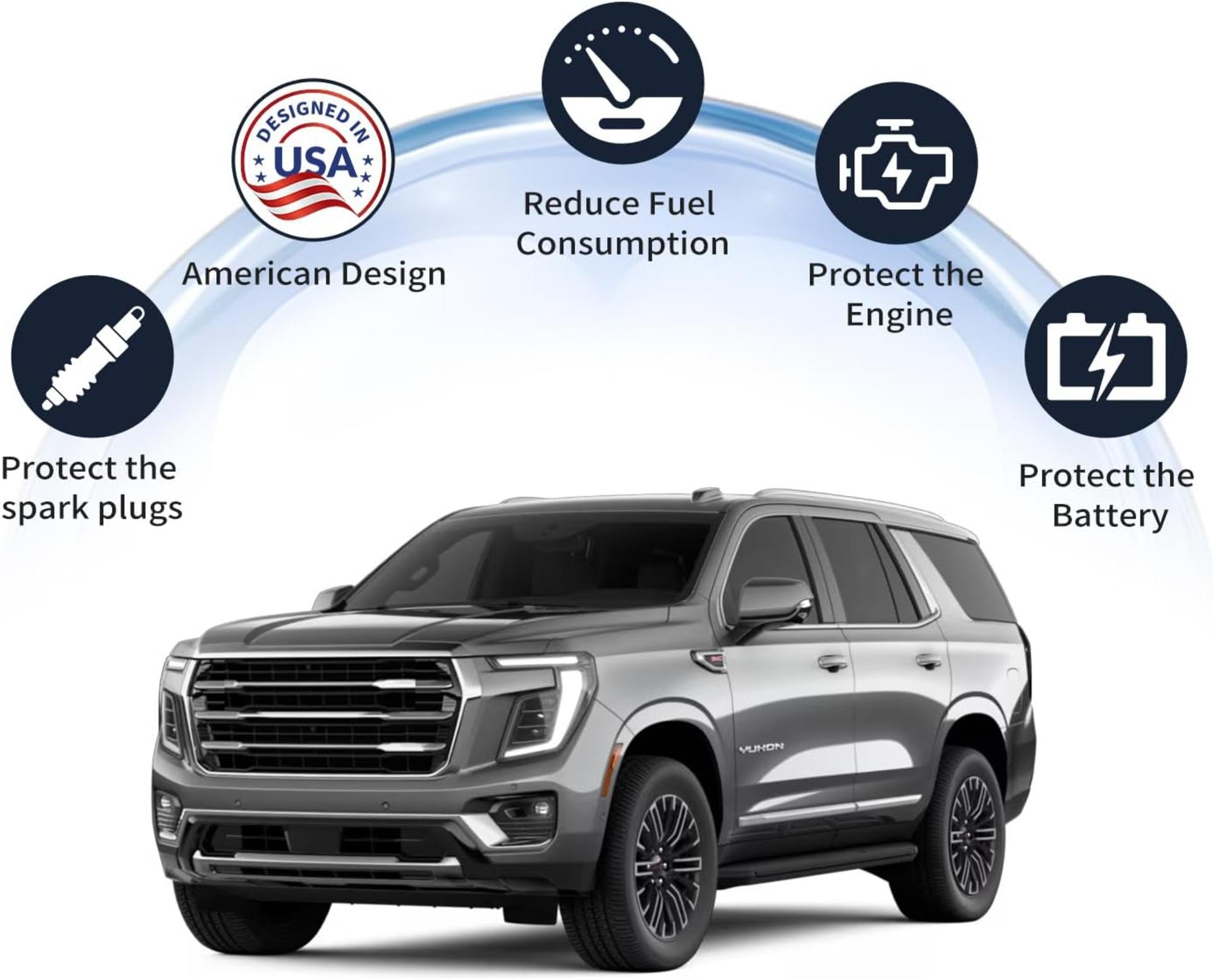 Auto Start Stop Eliminator Compatible with 2021-2026 Full-Size SUVs, Plug-and-Play Idle Disable - 3